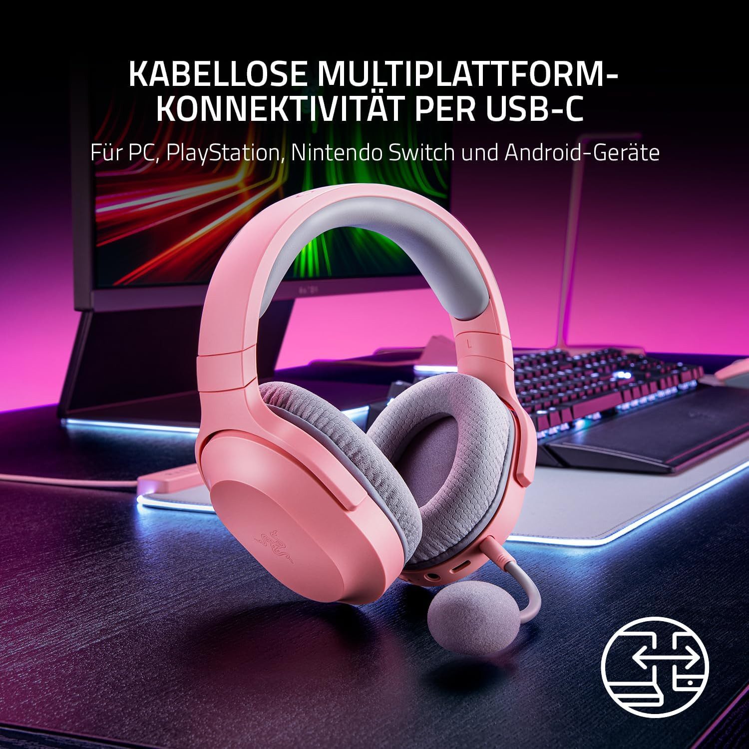 RAZER Barracuda X Wireless Gaming-Headset (Vitueller 7.1-Kanal-Surround-Sound)