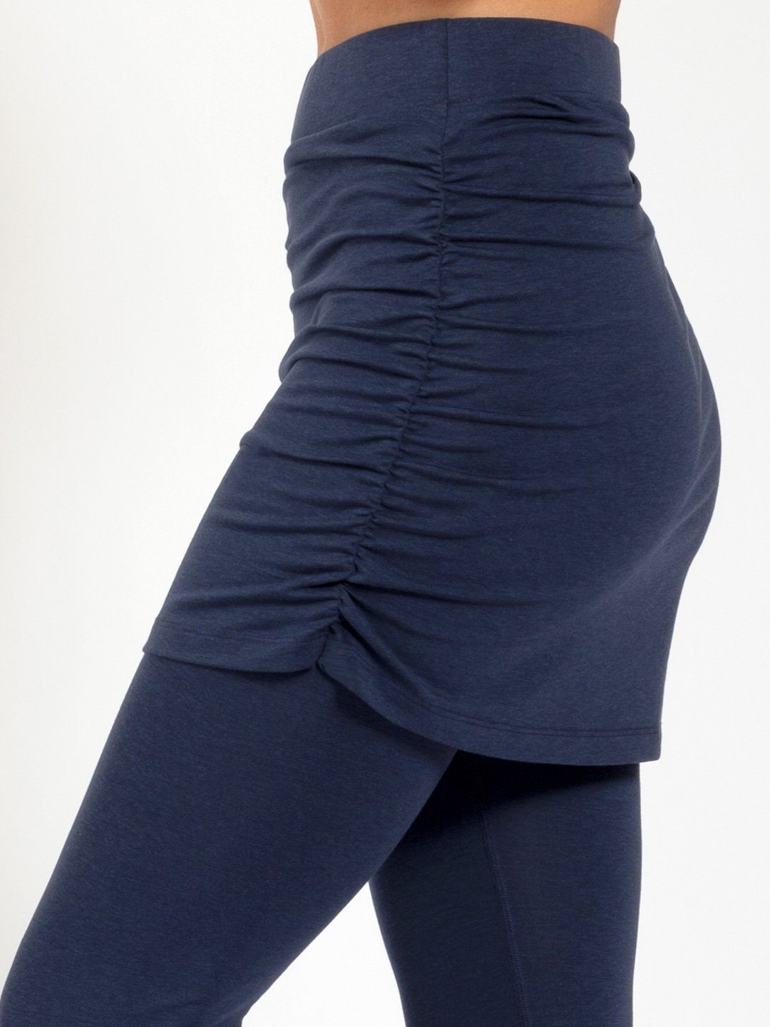 mit aus weichem Rock navy Lara Leggings Magadi Naturmaterial