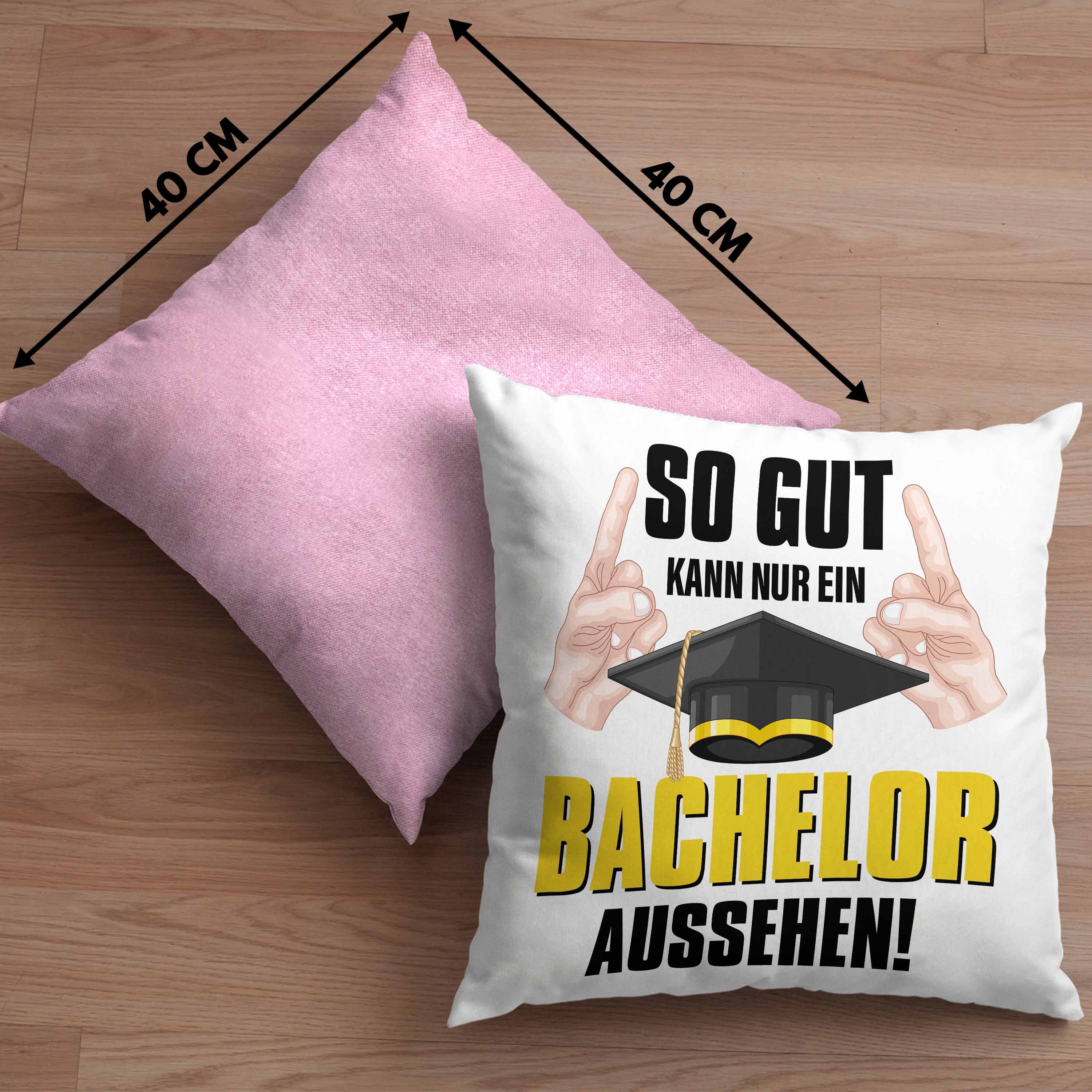 Trendation Dekokissen Geschenkidee Trendation 40x40 Prüfung mit - Kann Gut Dekokissen Bestanden Bachelor Graduation Aussehen Nur Füllung So Ein Bachelor - Geschenk Kissen Uni Rosa Abschluss