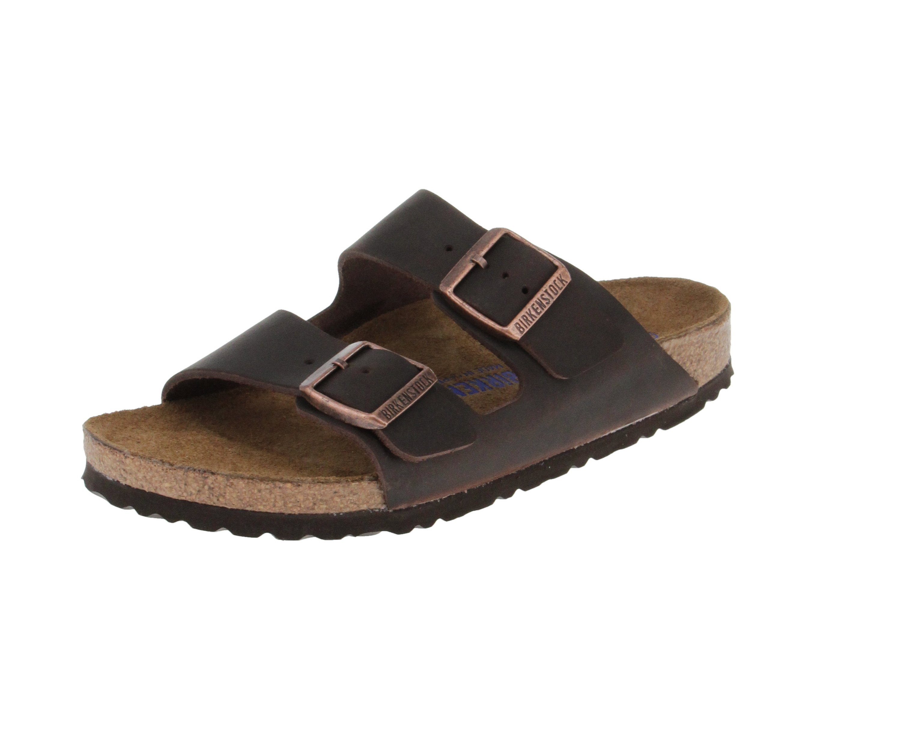 Birkenstock 452763 Arizona FL WB - Damen Schuhe offene Schuhe - Habana Hausschuh