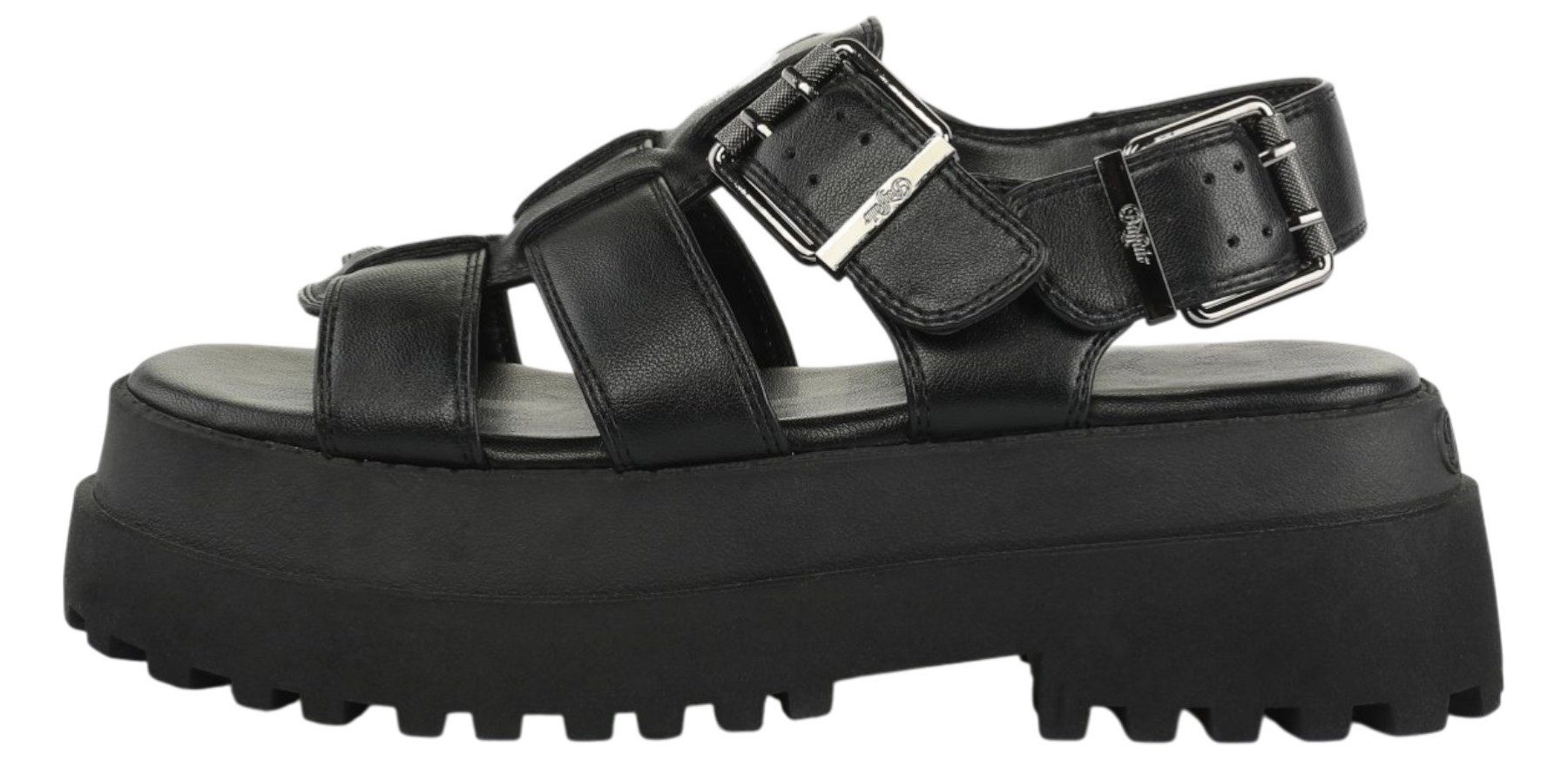 Buffalo 1602334 Pluto Fisher Black Sandale