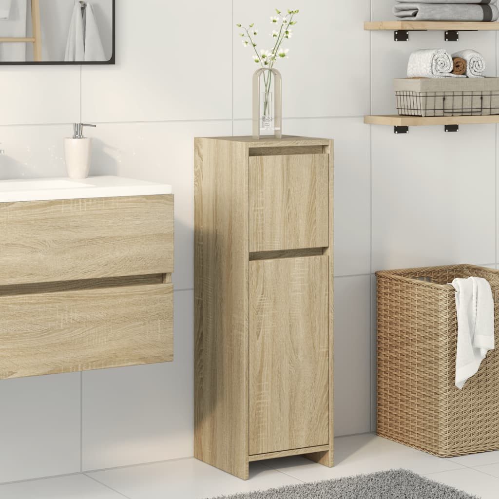 vidaXL Schrankmodule Badezimmerschrank Sonoma-Eiche 30x30x95 cm Holzwerksto günstig online kaufen
