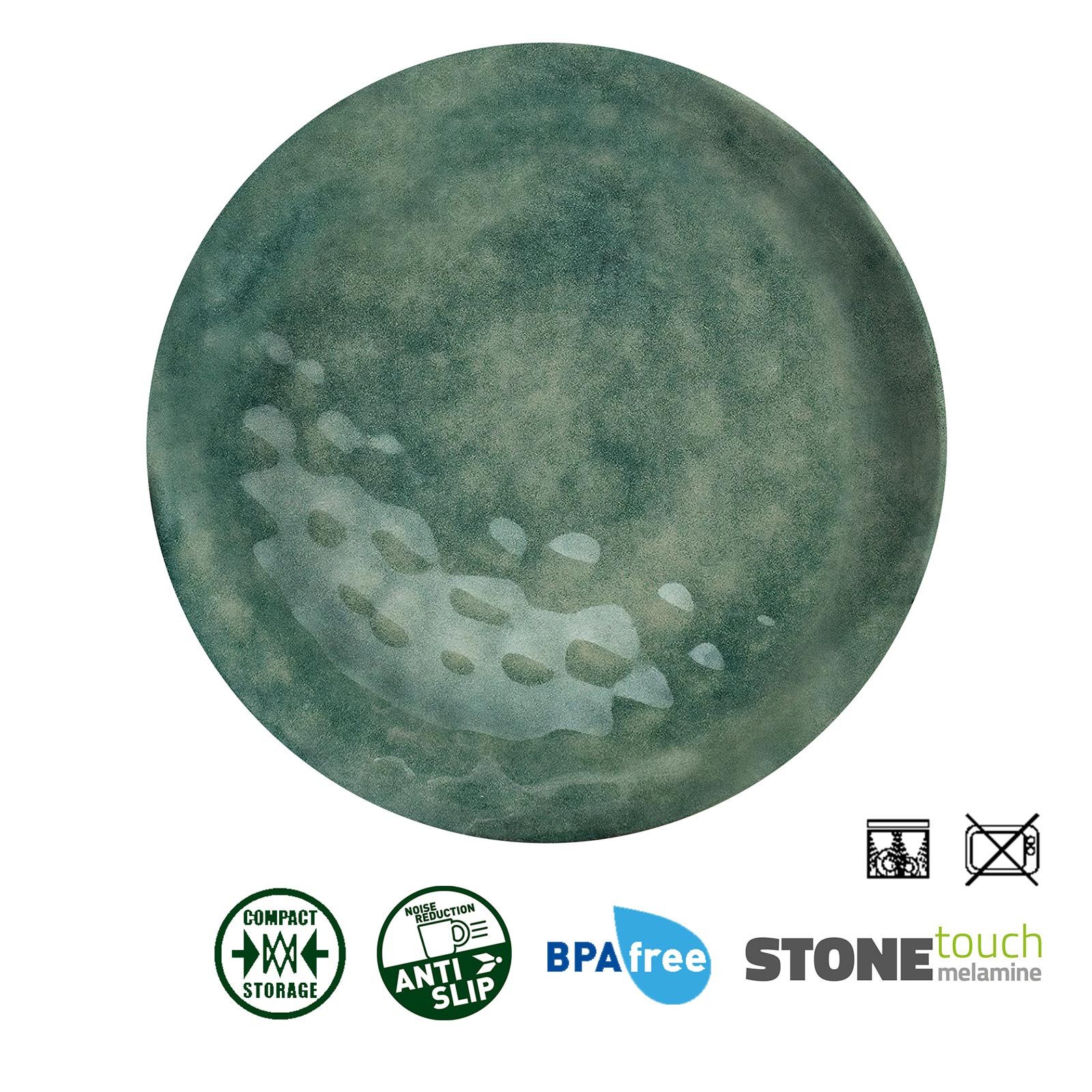 BRUNNER Geschirr-Set BRUNNER Camping Geschirrset VENETIAN (8, 12, 16, 36-Teile) SEA GREEN (12-tlg)