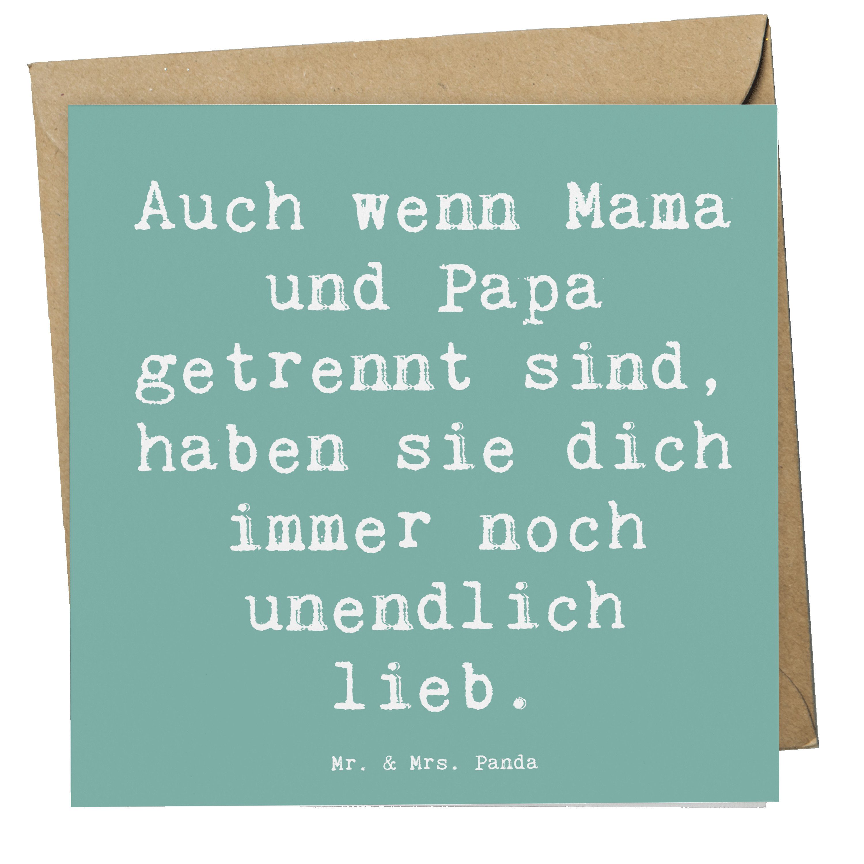 Grußkarte Trennung von den Eltern - Meeresbrise - Geschenk, Eltern und Kinder