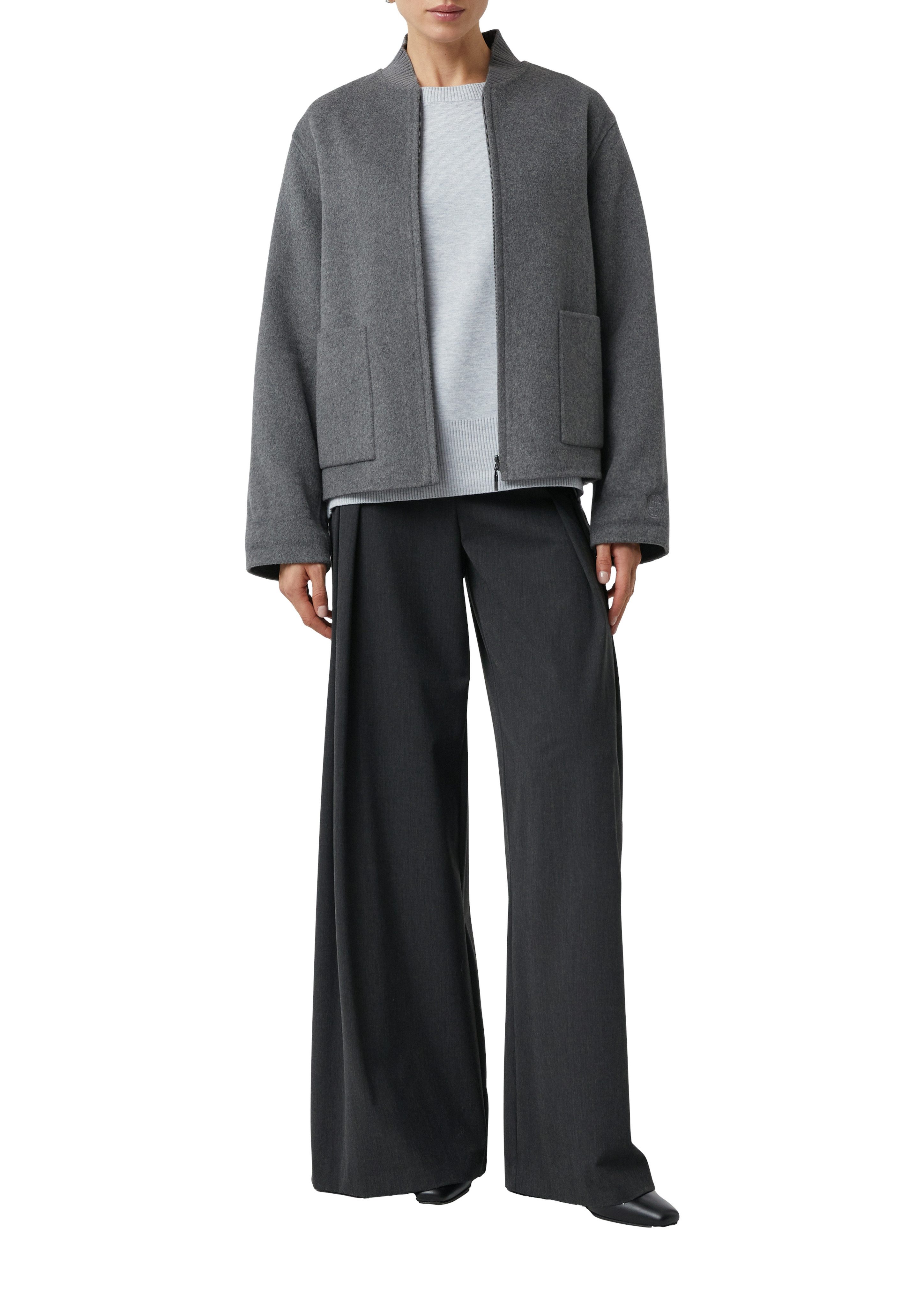 comma Strickpullover mit Rippbündchen günstig online kaufen