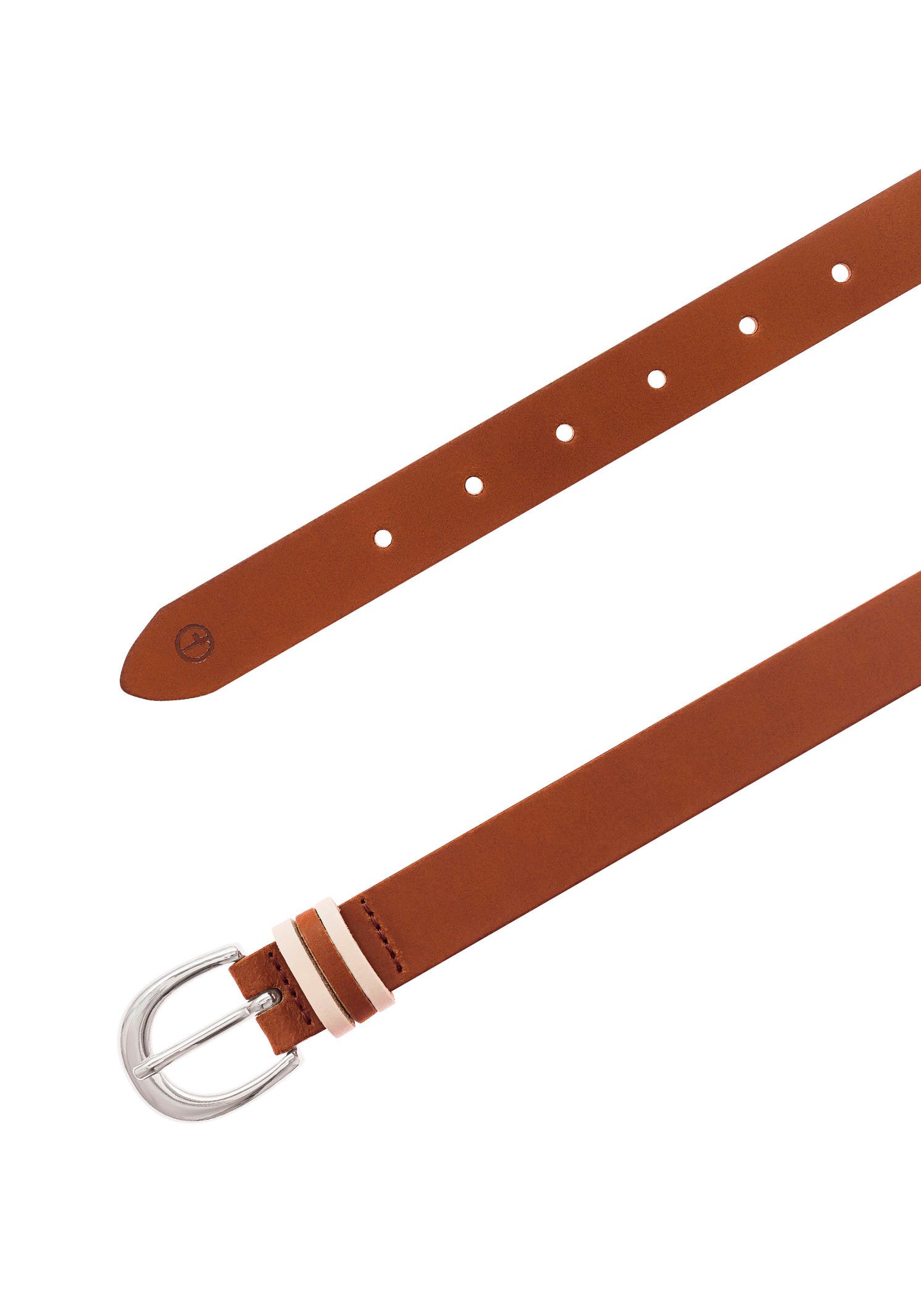 Tamaris Ledergürtel mit Dreifach-Schlaufe verziert günstig online kaufen