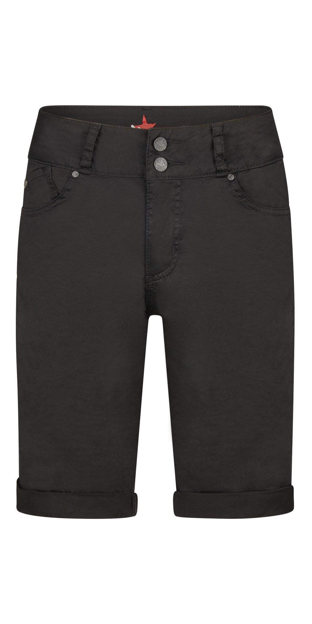 Stretch-Jeans BUENA VISTA TUMMYLESS SHORT black 888 B5777 4003.014 - Stretch Twill