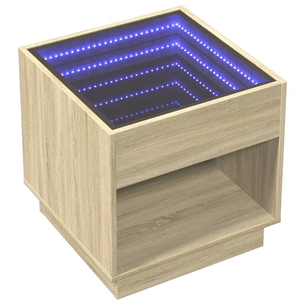 vidaXL Couchtisch Couchtisch mit Infinity-LED Sonoma-Eiche günstig online kaufen