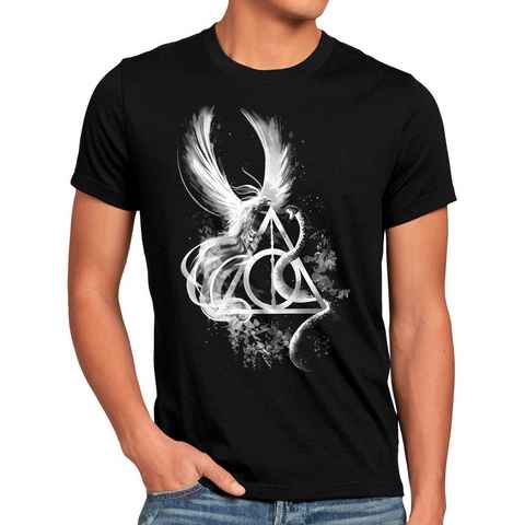 style3 Print-Shirt Herren T-Shirt Epic Battle potter harry hogwarts legacy gryffindor ravenclaw hufflepuff slytherin