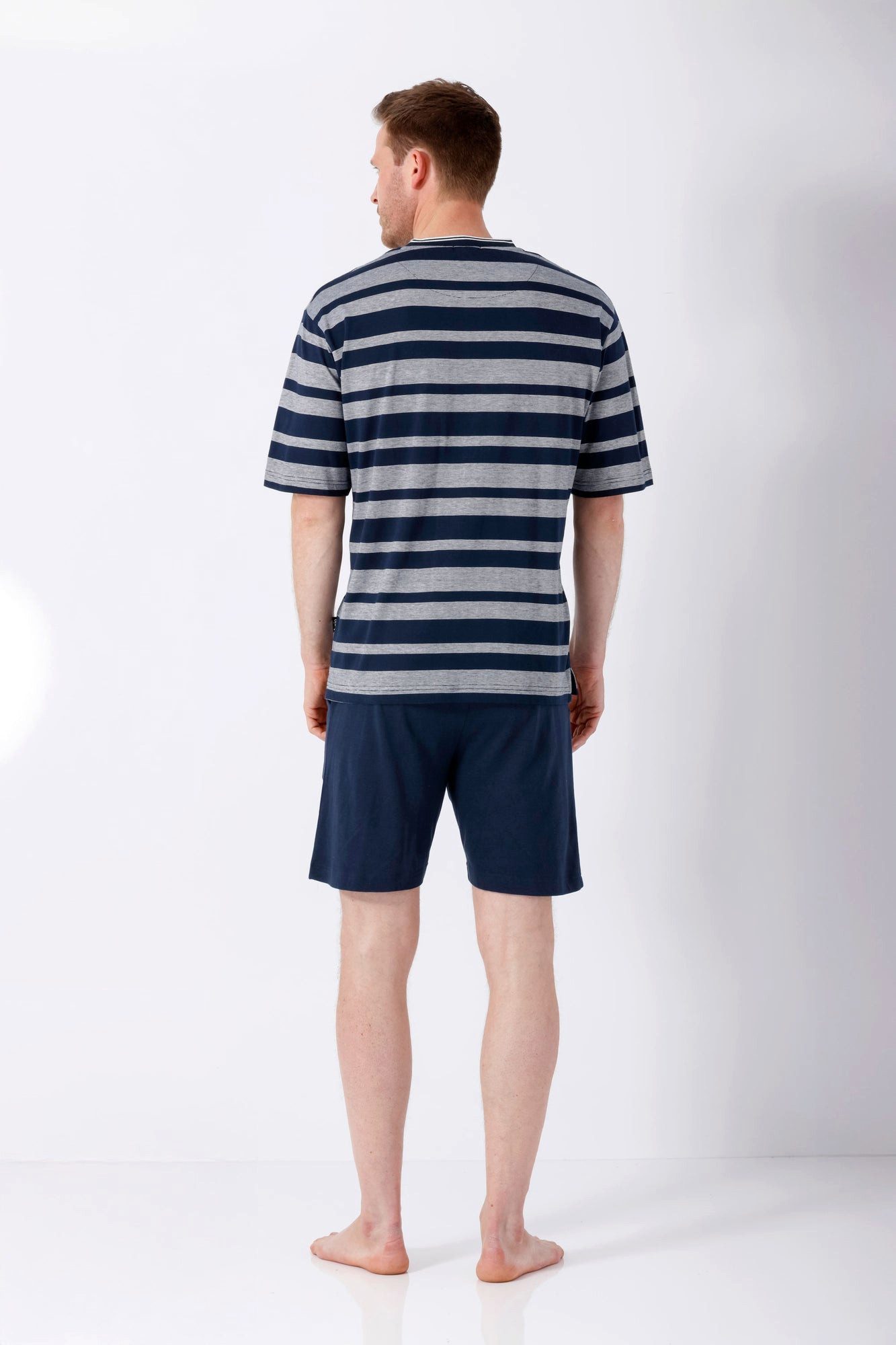 Hajo Schlafanzug Herren Schlafanzug Shorty Premium Cotton/TENCEL™ Modal