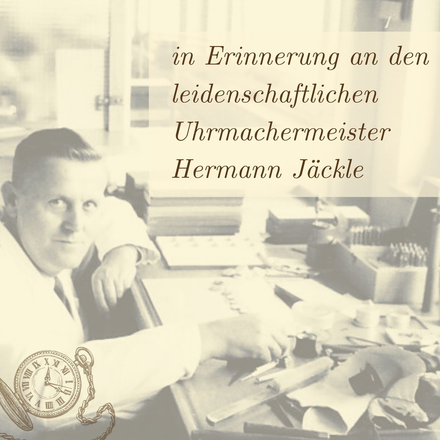 Hermann Jäckle Taschenuhr Calw Skelett Reiseetui), starker Germany und Made mit in (inklusive Handaufzug, Kette extra