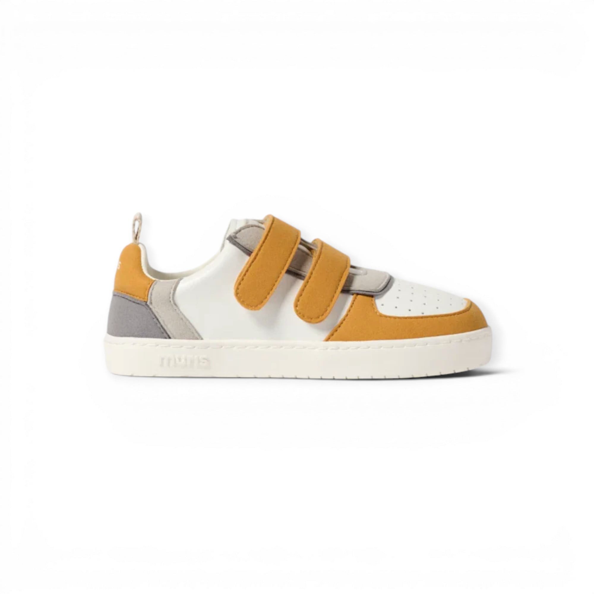 Muris Barfussschuhe Petra Junior mustardgelb/weiss Kinder Sneaker