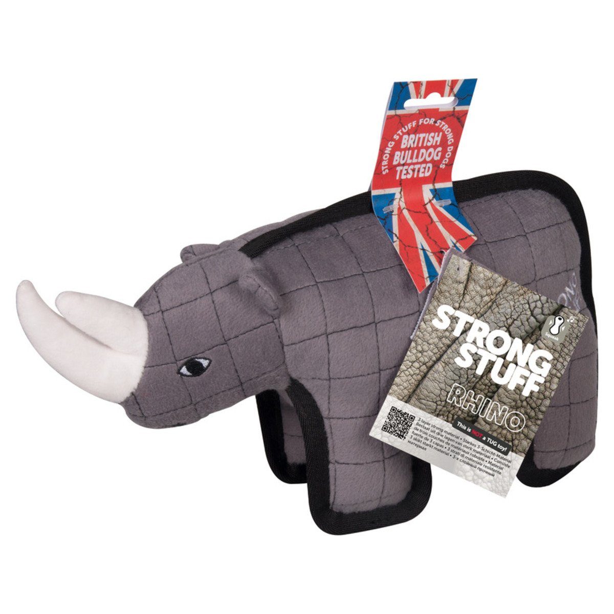 Flamingo Tierkuscheltier Hundespielzeug Strong Stuff Tiere Rhinozeros
