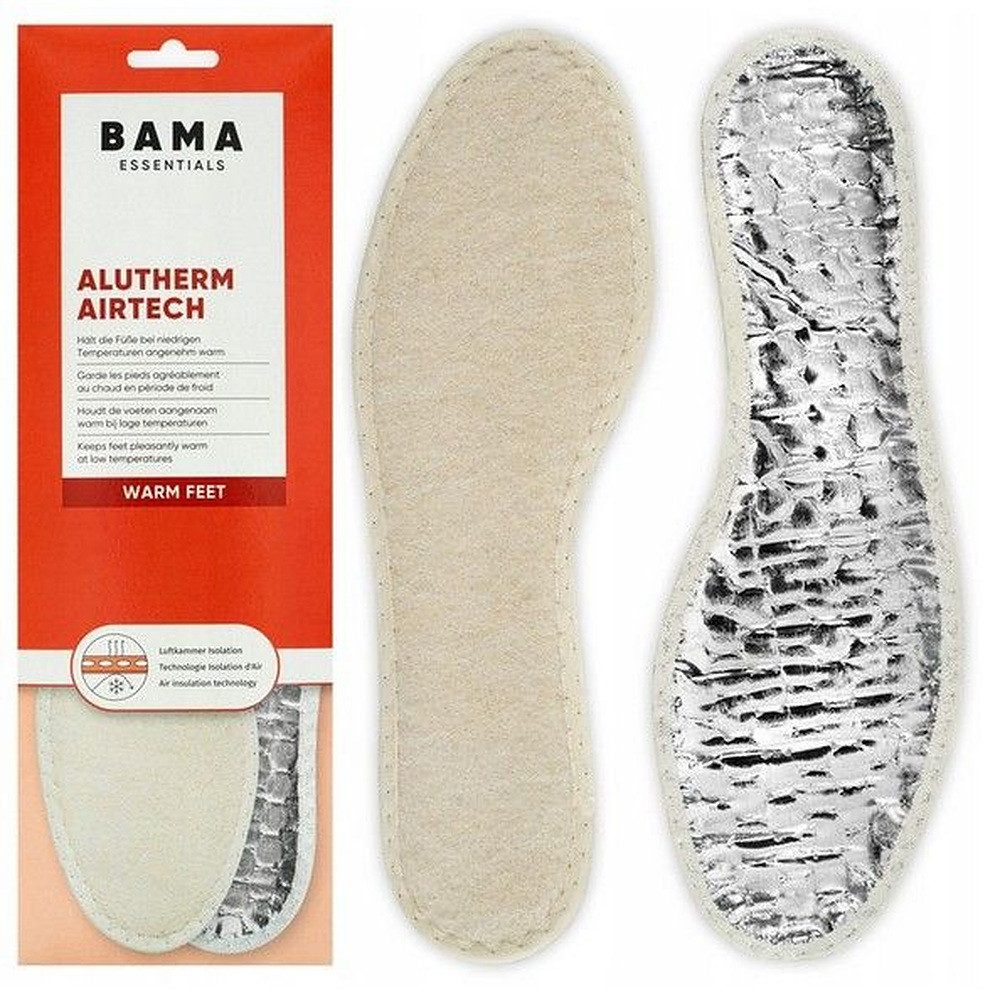 BAMA Group Thermosohlen Warm Alutherm Airtech Wintereinlagen mit Aluminiumschicht, 1 Paar