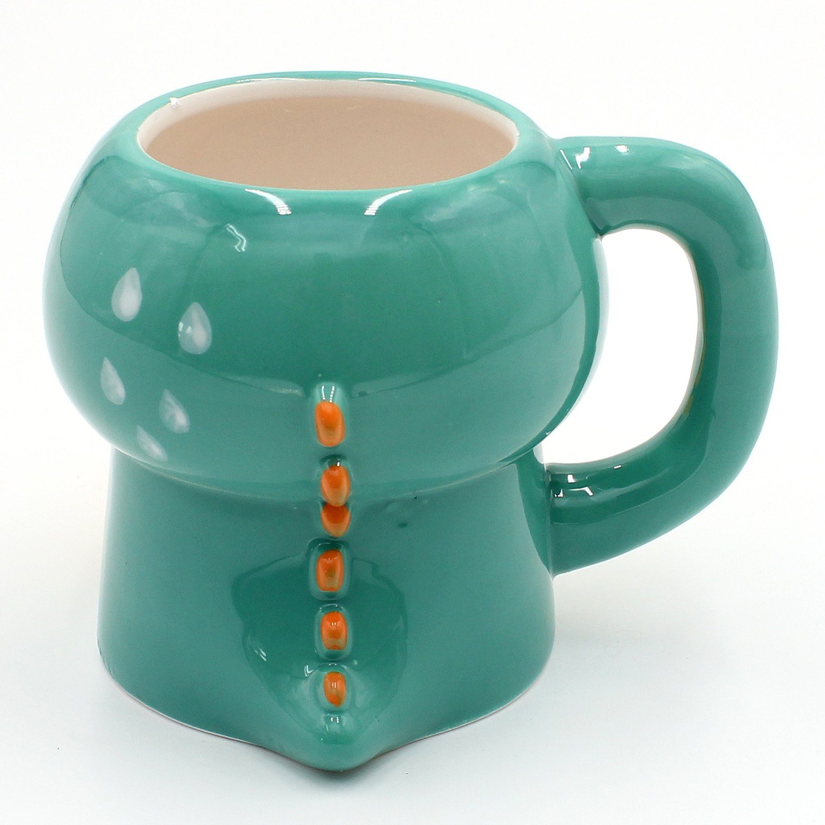 Dekohelden24 Tasse Kaffeebecher Kaffeetasse versch. aus Keksfach Porzellan mit Keramik türkis Motive