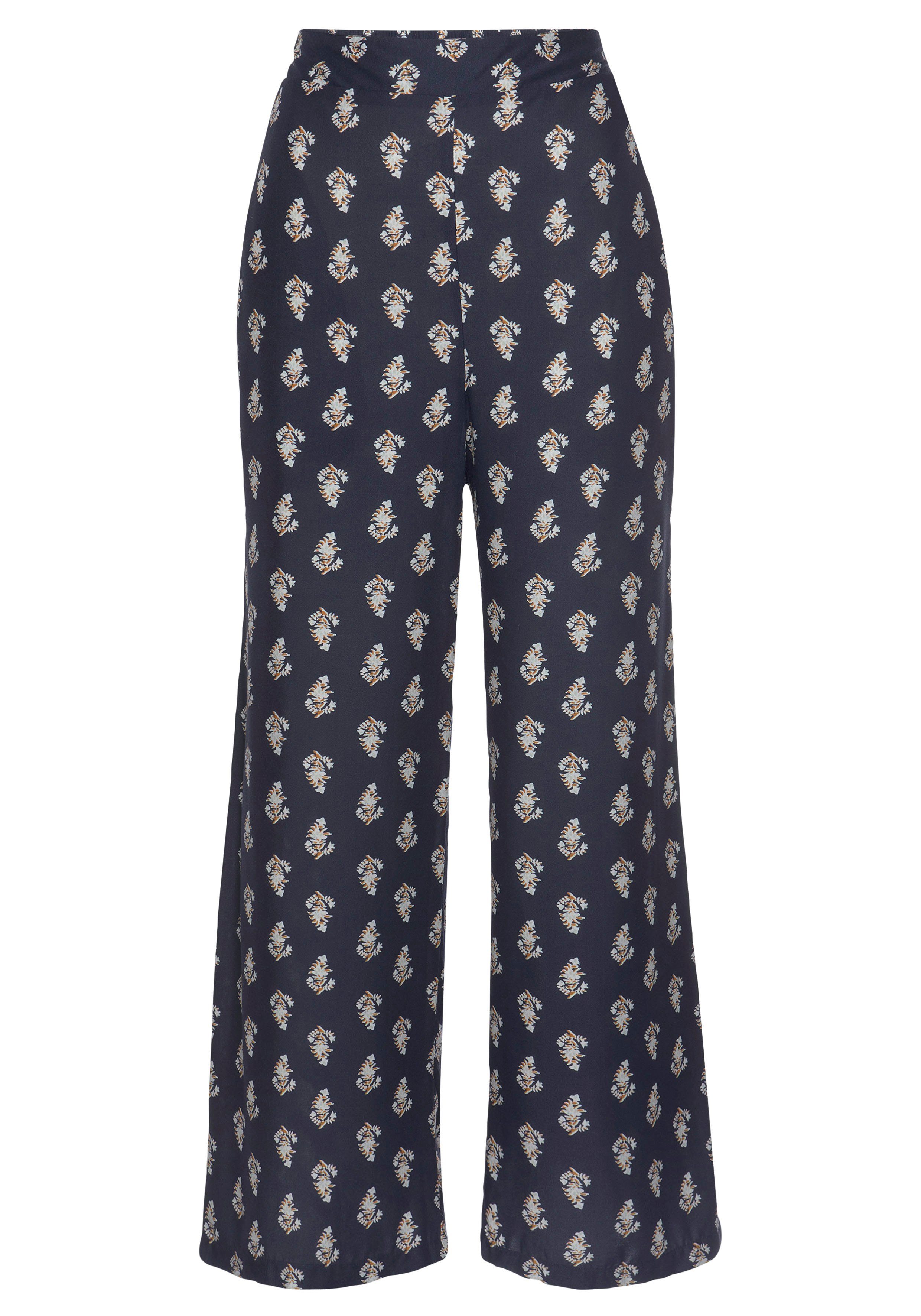 Vivance Palazzohose mit Alloverdruck und Taschen, günstig online kaufen