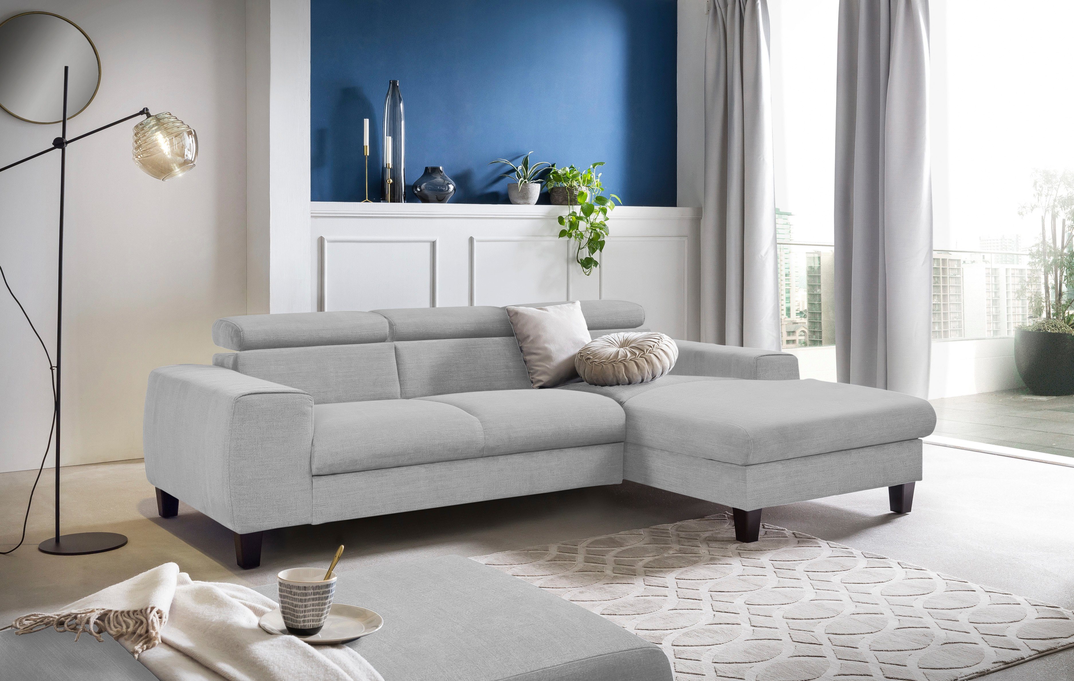 COTTA Ecksofa Morven L-Form mit Kopfteilverstellung, günstig online kaufen