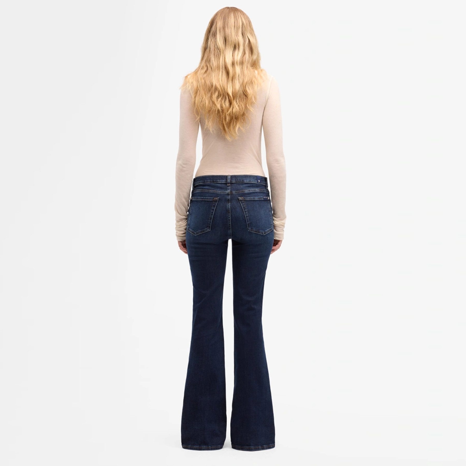 SEVEN FOR ALL MANKIND 5-Pocket-Jeans SEVEN FOR ALL MANKIND Jeans DOJO MIDNIGHT FADE Mid Waist - Blau