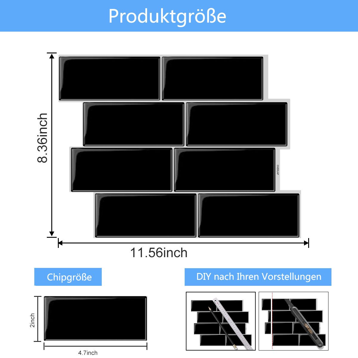 Coonoor Küchenrückwand selbstklebend Spritzschutz Küche 3d günstig online kaufen