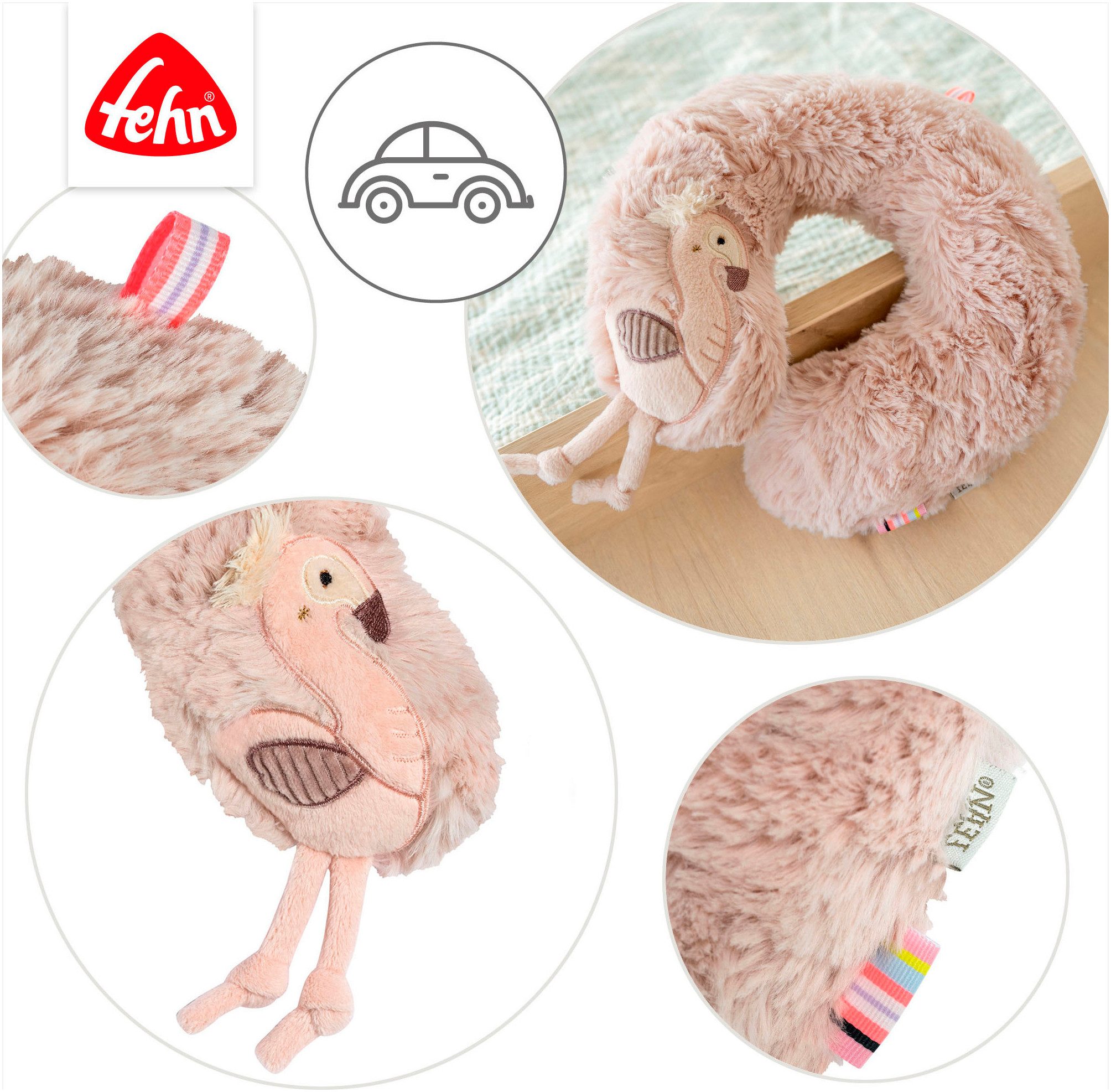 Fehn Nackenkissen Lazy, Crazy & Pink, Flamingo – Bild 4 von 5