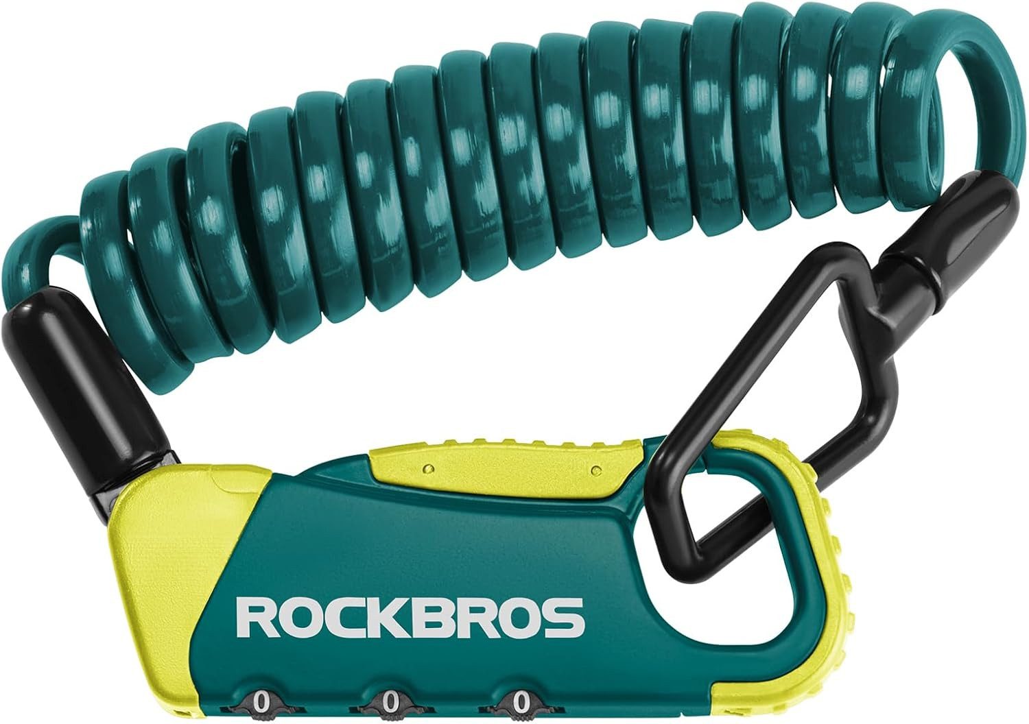 ROCKBROS Kabelschloss Leichtes Kabelschloss mit Zahlencode 120cm/4mm blau-gelb