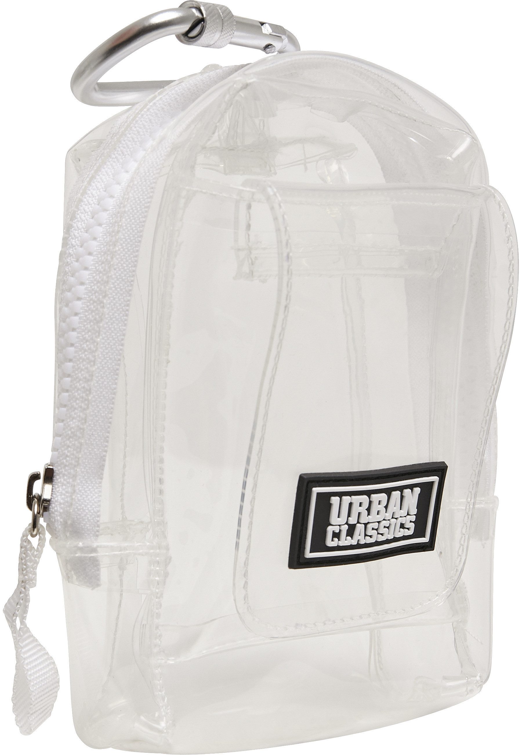 URBAN CLASSICS Schultertasche Urban Classics Unisex Transparent Mini Bag with Hook (1-tlg)