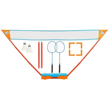 Get & Go Badmintonschläger Badminton-Set Blau und Orange