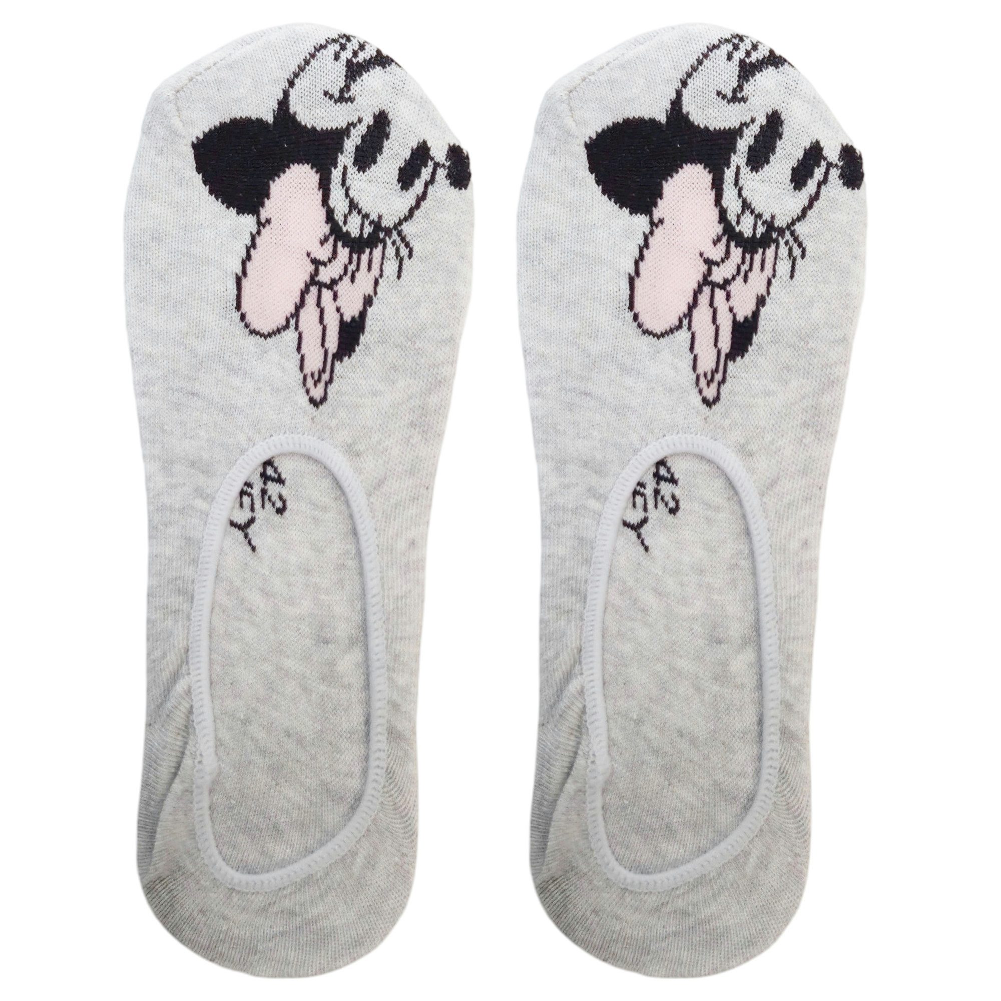 Disney Socken Disney Minnie Maus 2er Set Damen Kurzsocken Füßlingen Gr. 35 bis 42 (2-Paar, Spar-Set)