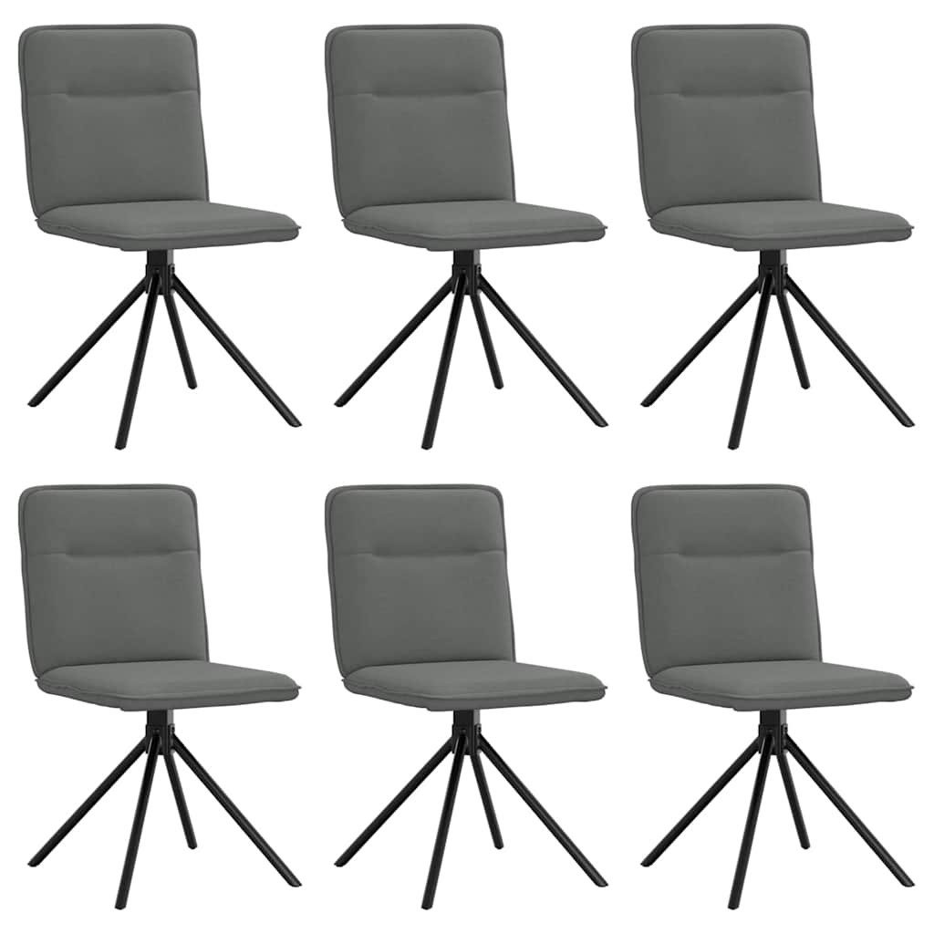 vidaXL Esszimmerstuhl Esszimmerstühle 6 Stk. Dunkelgrau günstig online kaufen