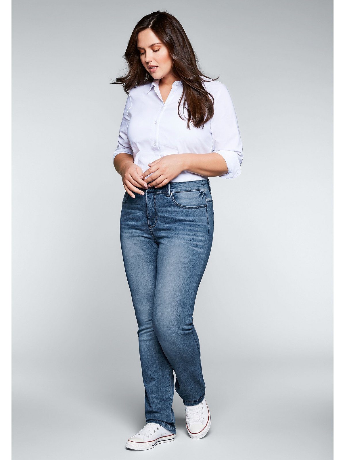 Bodyforming-Effekt mit Sheego Größen Gerade Große Jeans