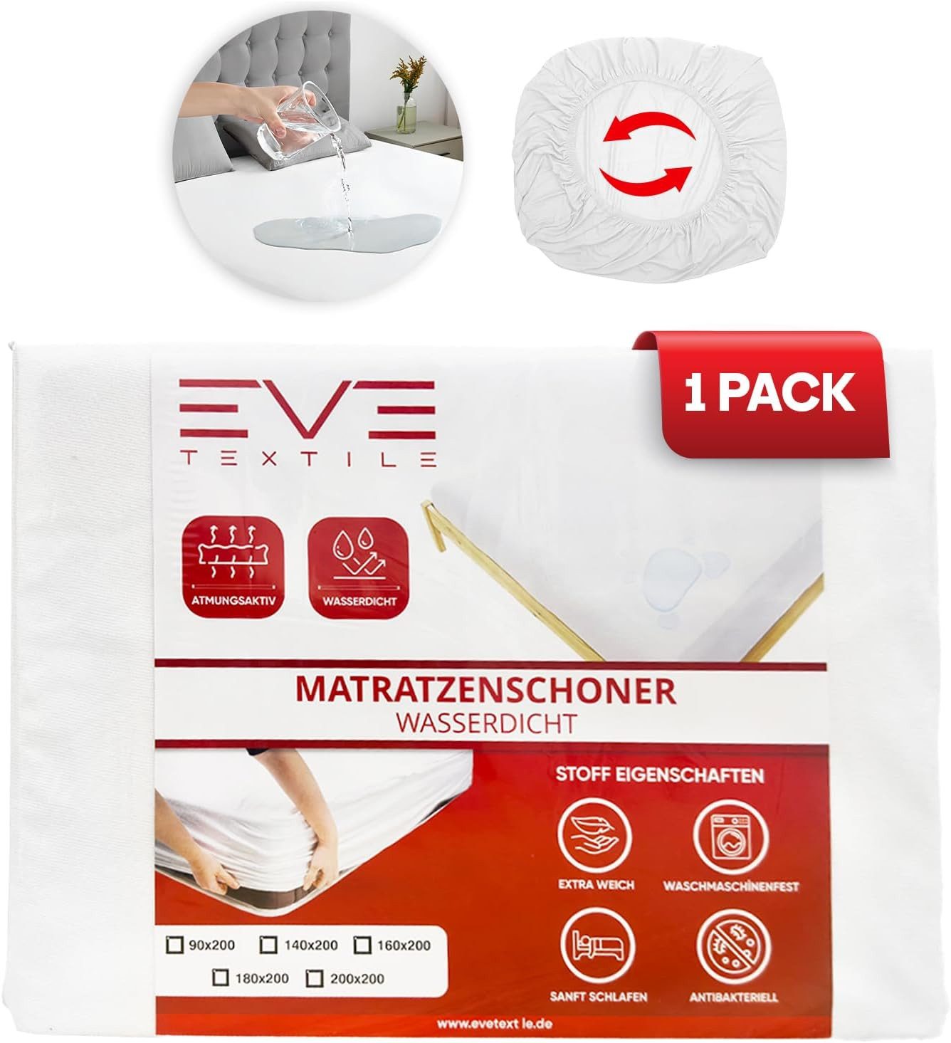 Matratzenschoner Wasserdichter Matratzenschoner Eve Textile GmbH günstig online kaufen