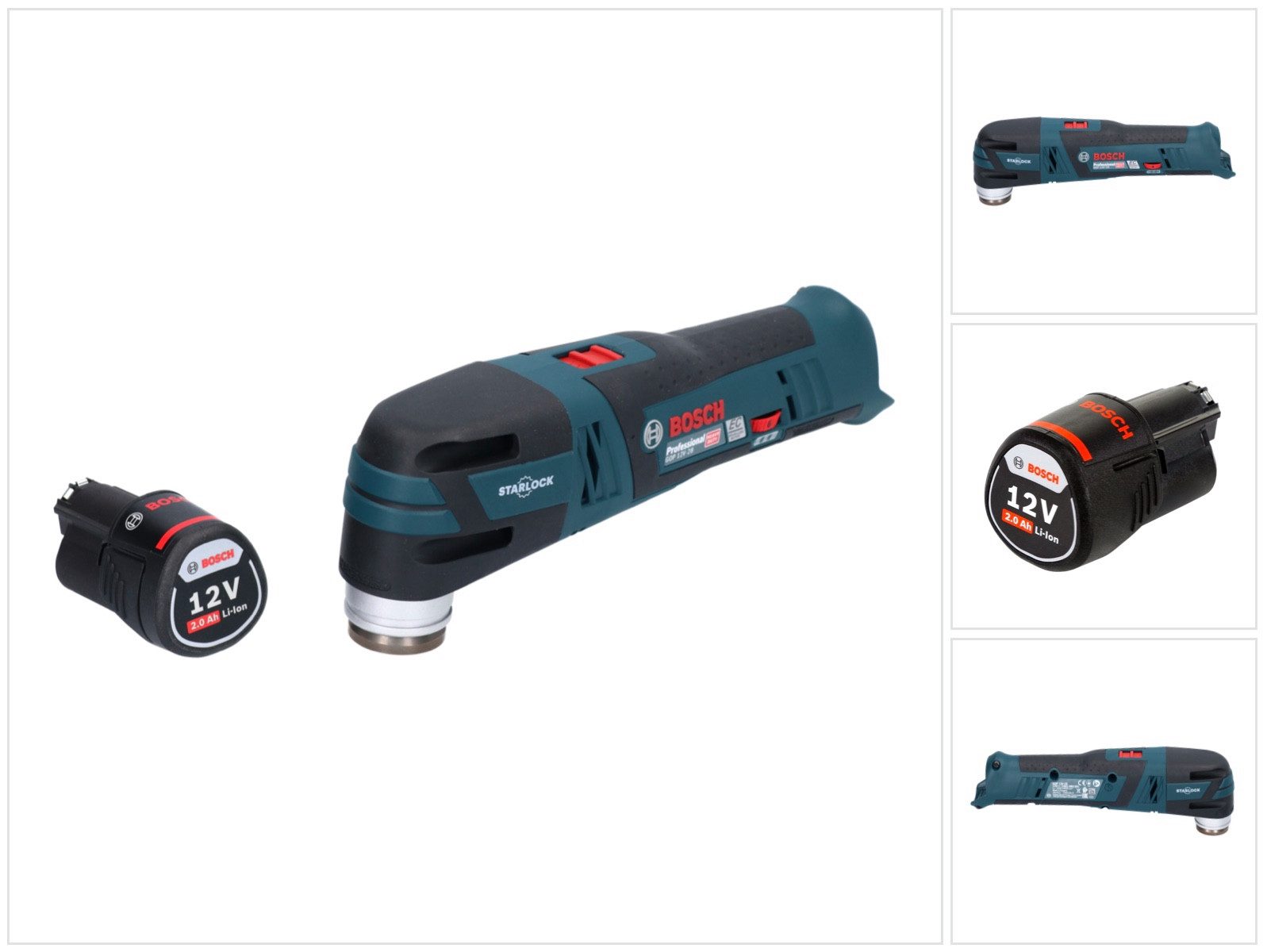 Bosch Professional Akku-Multifunktionswerkzeug GOP 12V-28 Professional Akku Multi Cutter Starlock Brushless + 1x Akk