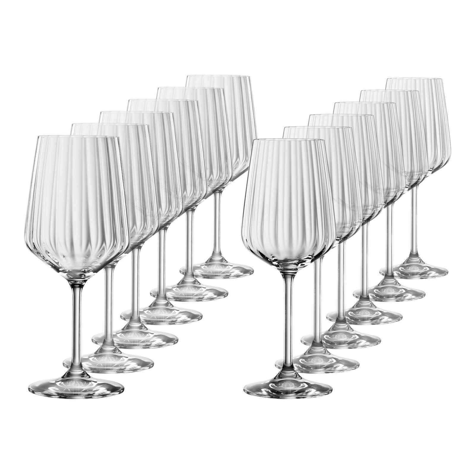 SPIEGELAU Gläser-Set Lifestyle Rot- und Weißweingläser 12er Set, 12-tlg., Glas