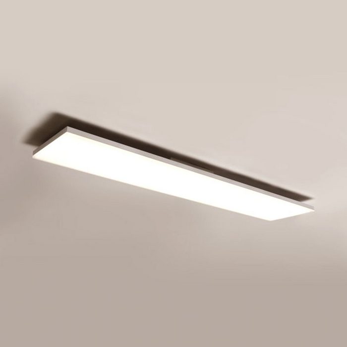 Licht-Trend Deckenleuchte Q-Flat 2.0 rahmenlose LED Deckenaufpanel 120 x 30cm 3000K Weiß Warmweiß