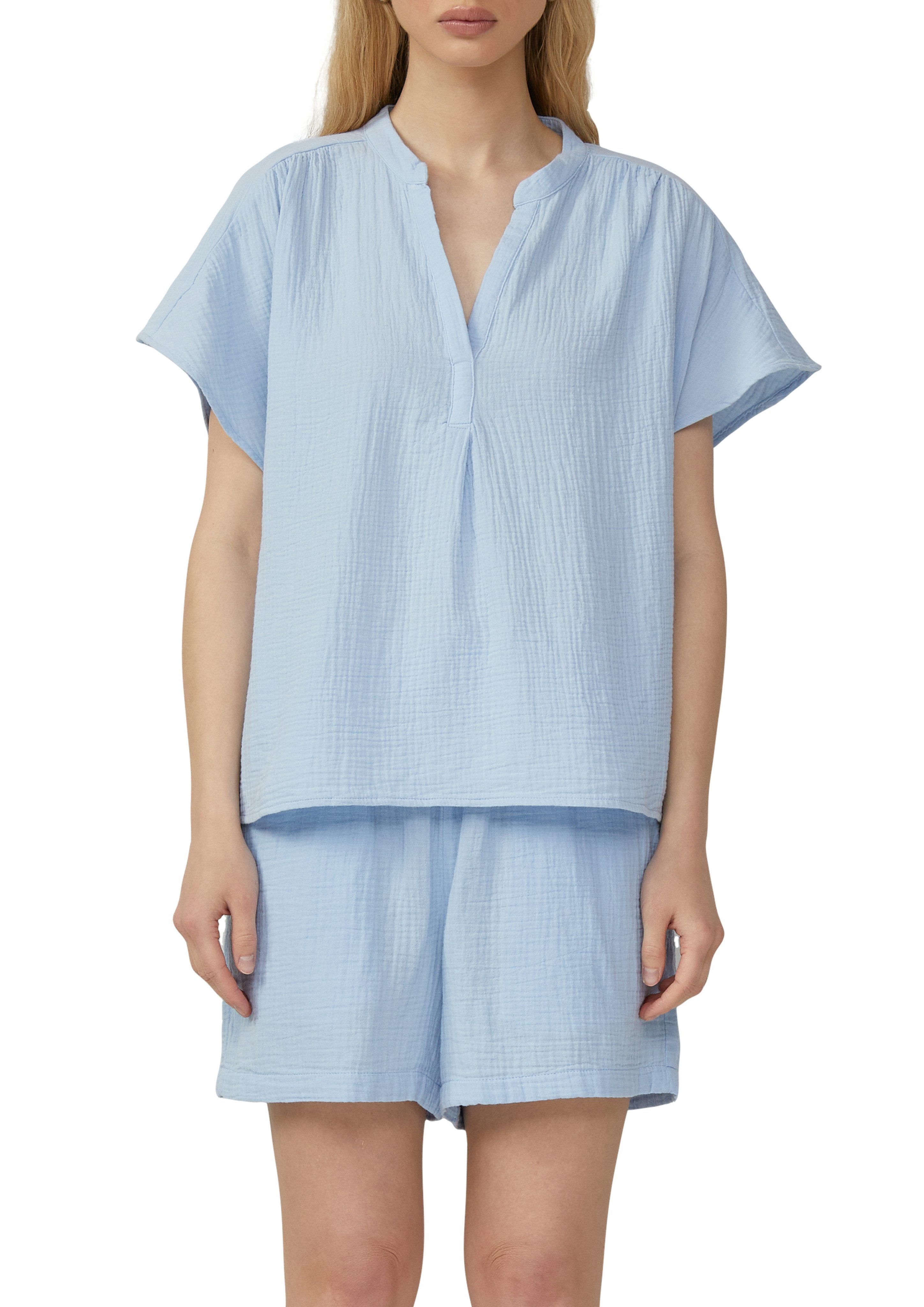 QS Kurzarmbluse aus Musselin günstig online kaufen
