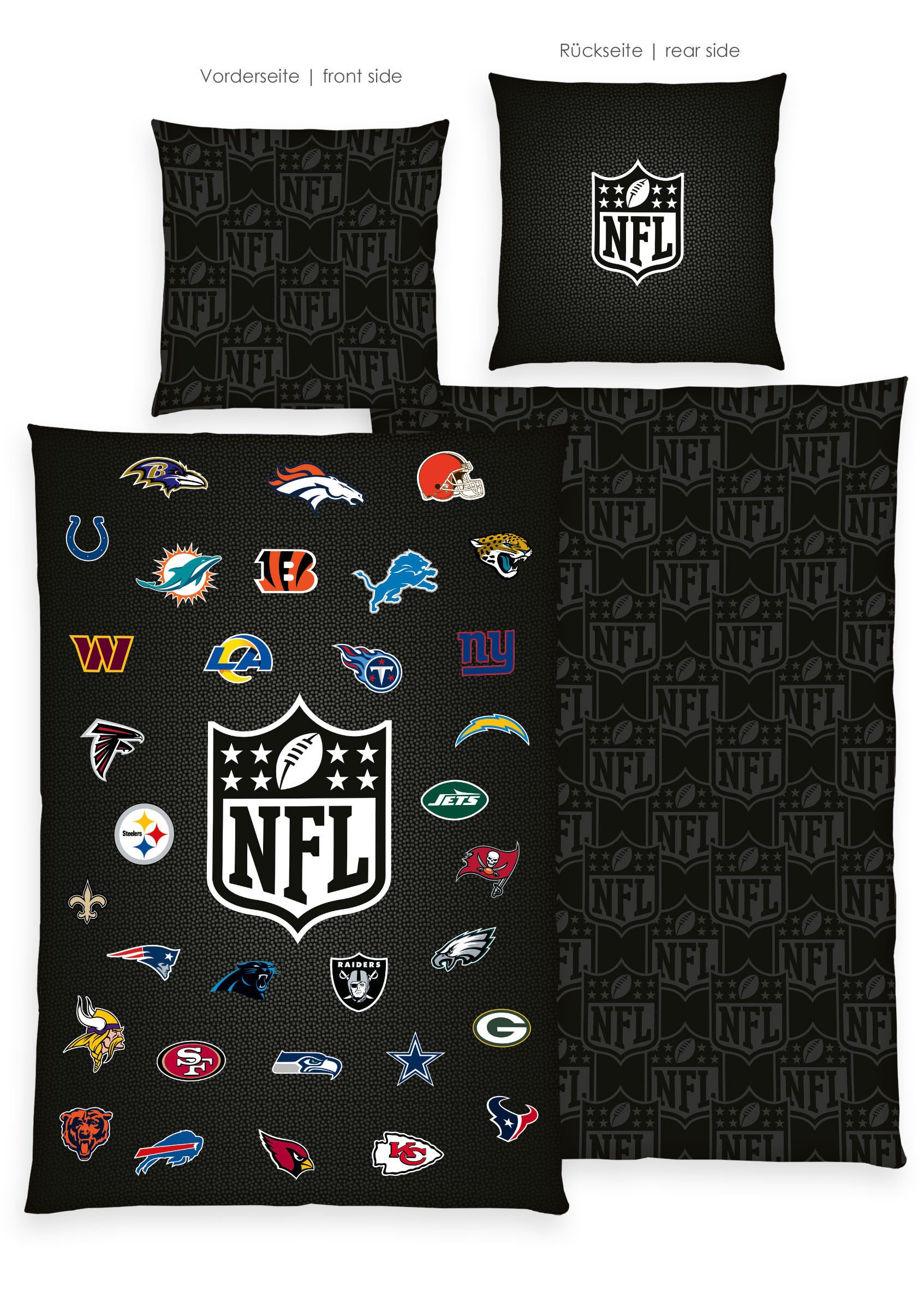 NFL Bettwäsche NFL All Teams, Renforcé, günstig online kaufen