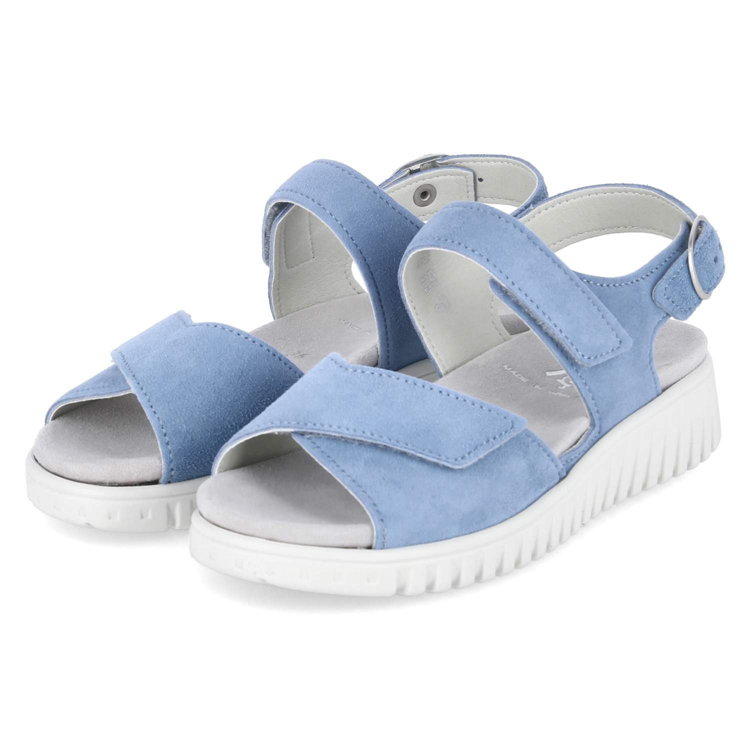 Semler C7085042/072 SP Damen Rauleder blue Sandalette