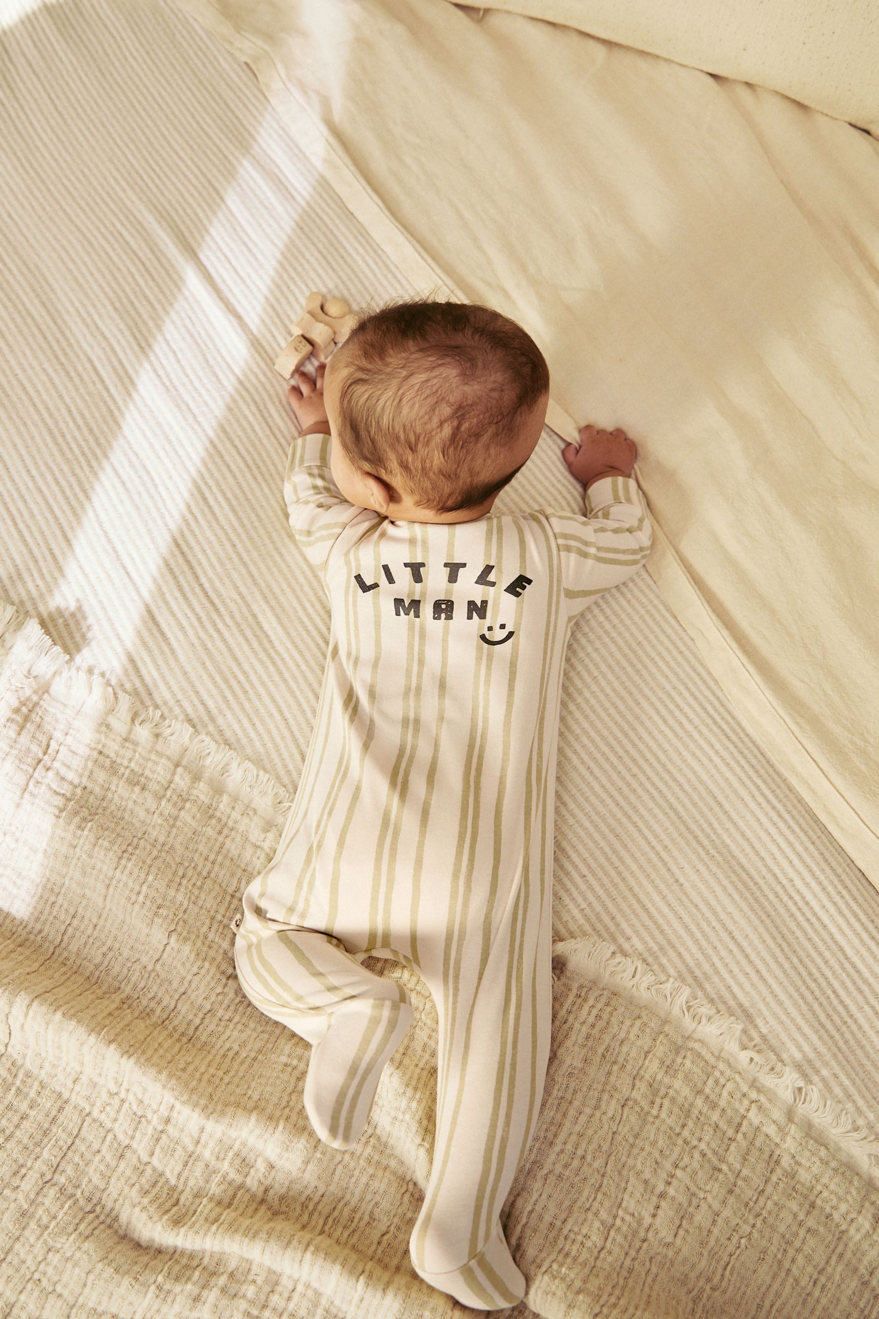 Next Schlafoverall Baby Schlafanzug aus 100 % Baumwolle, Little Man (1-tlg)