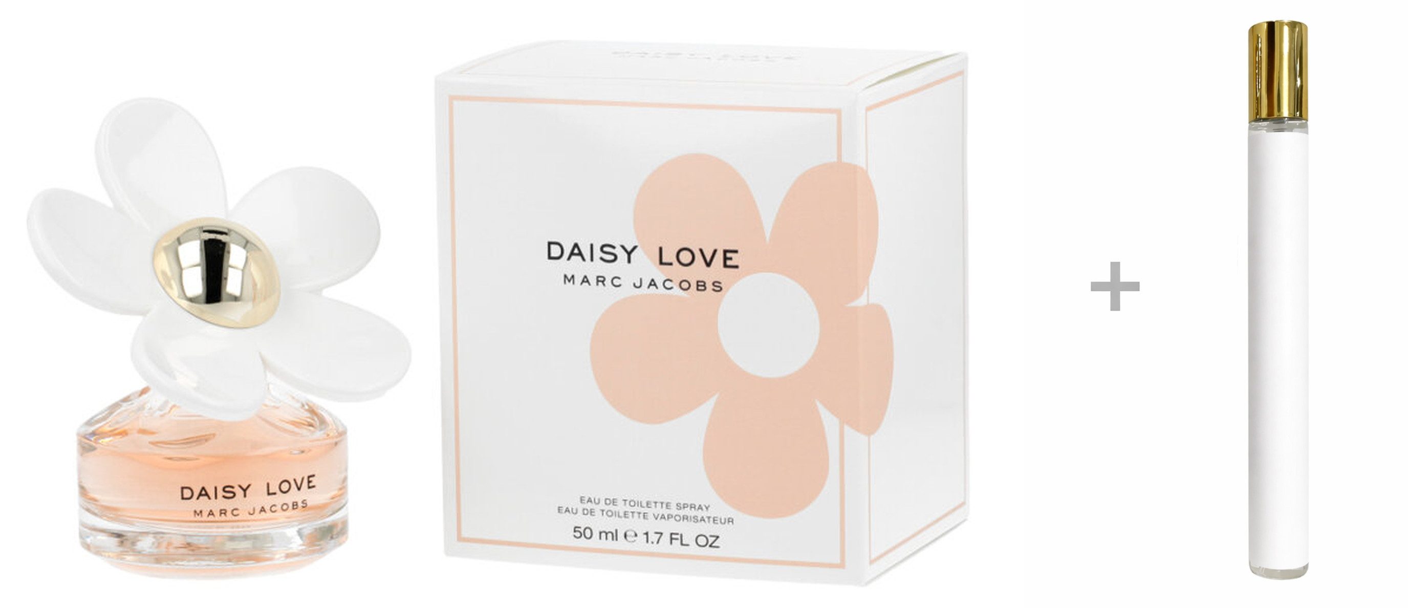 MARC JACOBS Duft-Set Daisy Love Eau de Toilette (EDT) Damen Spray mit Reiseduft, Fruchtig-blumiger Duft mit Maulbeere, Gänseblümchen und Moschus