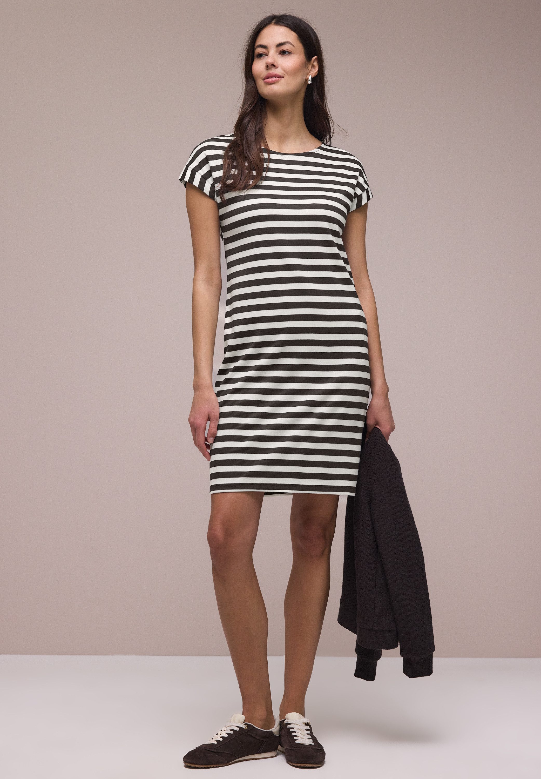 STREET ONE Jerseykleid im Streifendesign