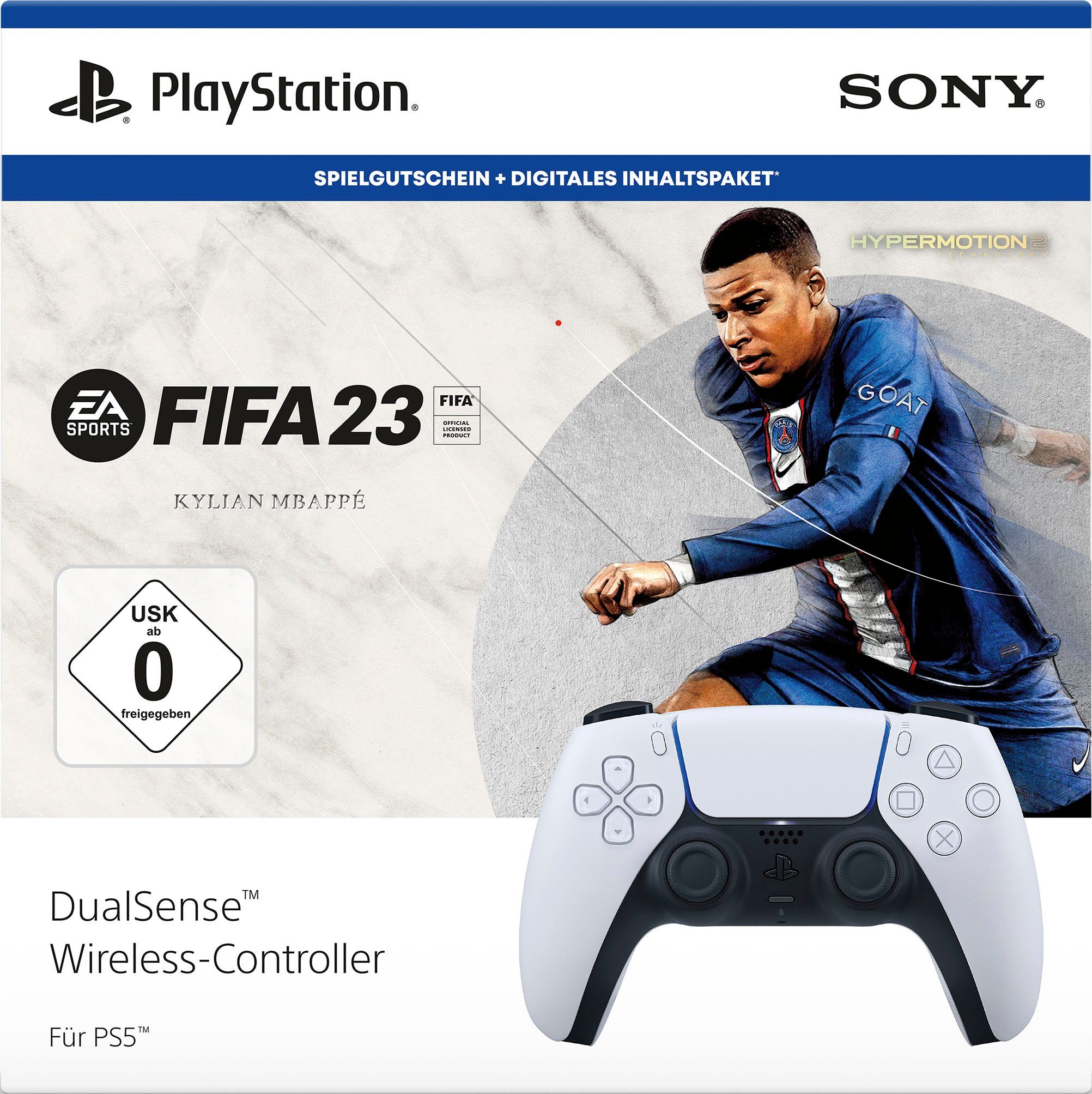 23 (Digitale Wireless-Controller 5 FIFA Version) DualSense + PlayStation
