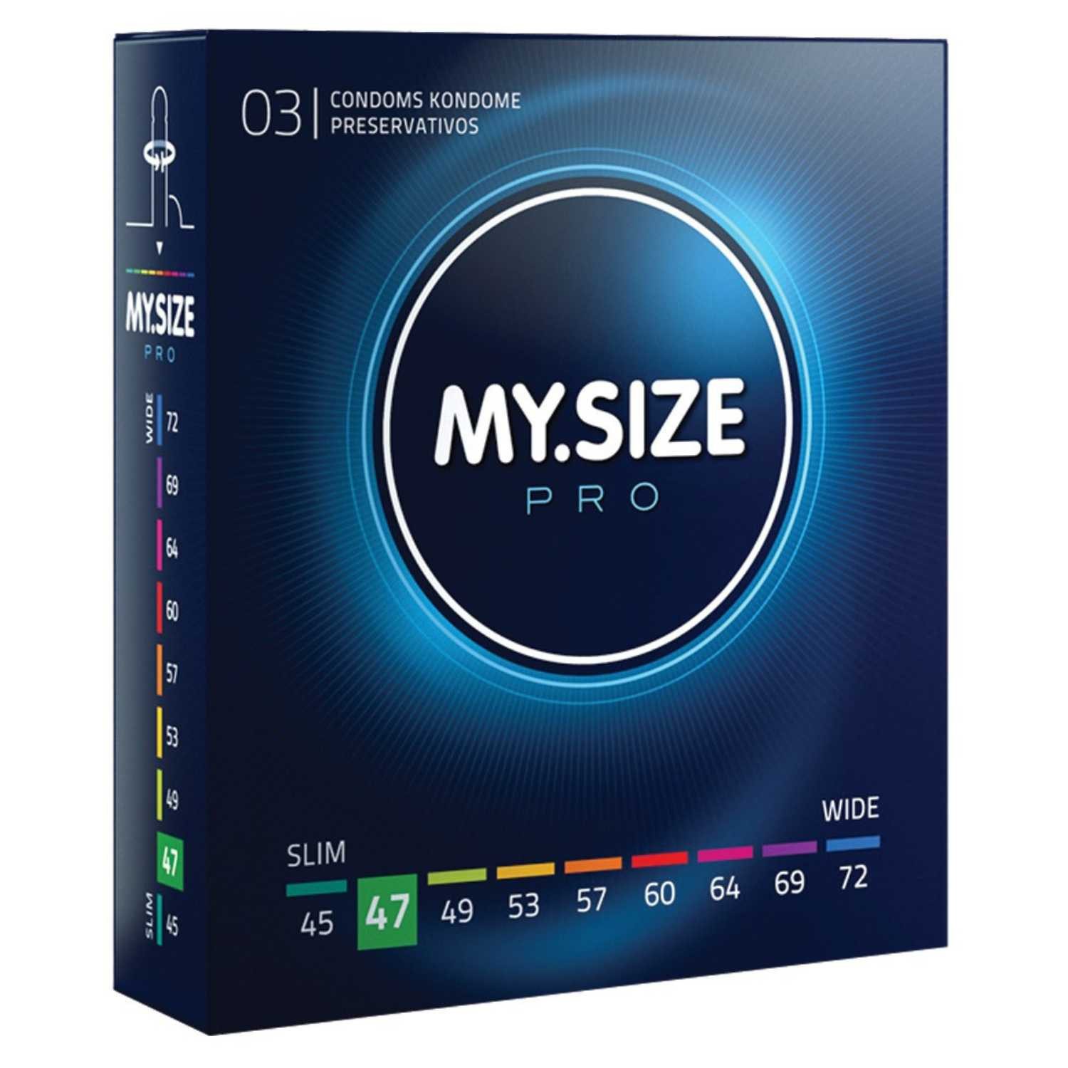 My Size pro Kondome Kondome 3er Pack 47