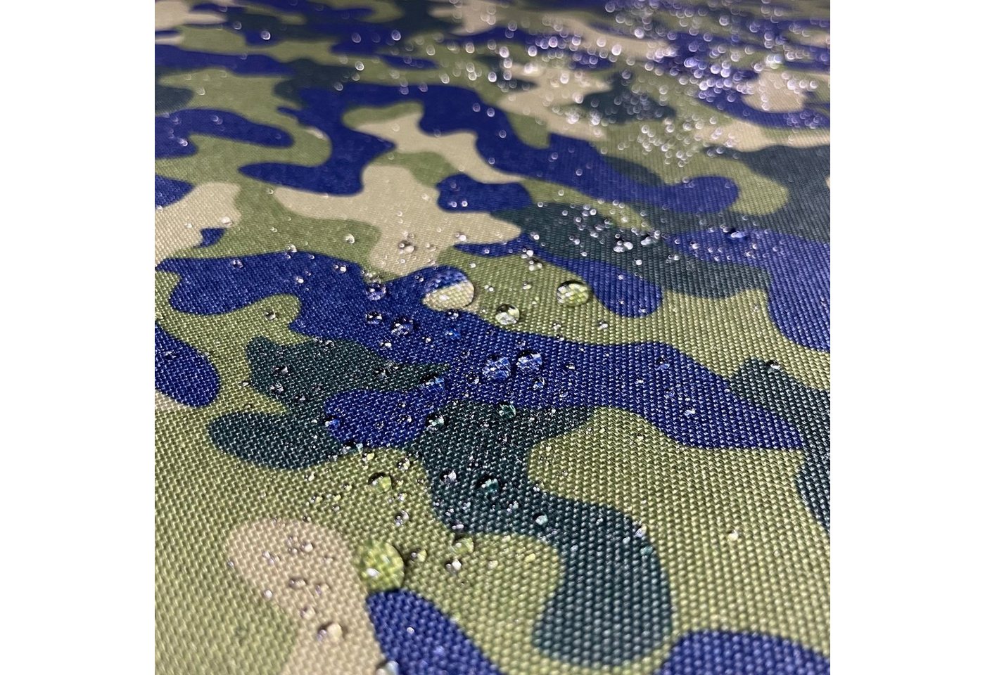 Thumbnail - FORTISLINE Stoff Polsterstoff Polyester Wasserfest mit Motiv "CAMO"