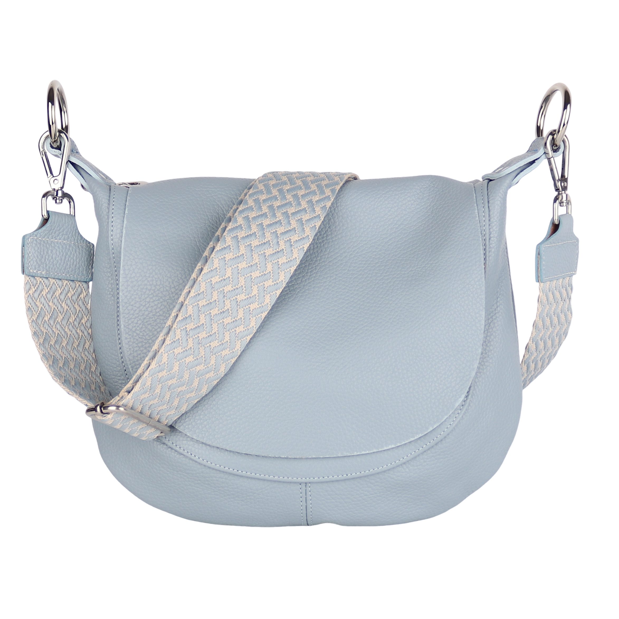 Upgrade Version (mit 2 Gurte): Babyblau Flecht