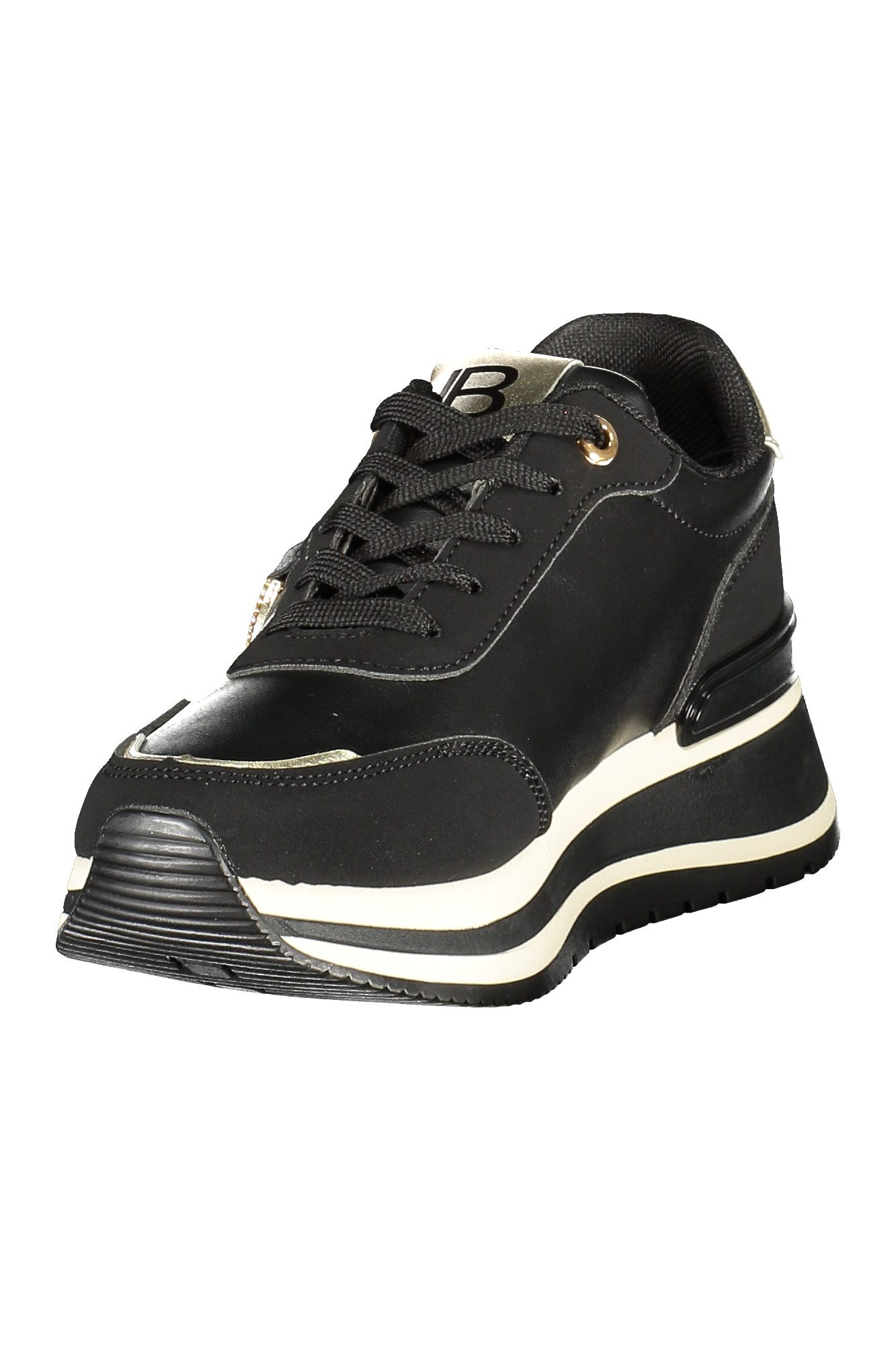 Laura Biagiotti Sneaker Damen Sportschuh Schwarz mit Einlegesohlen &
