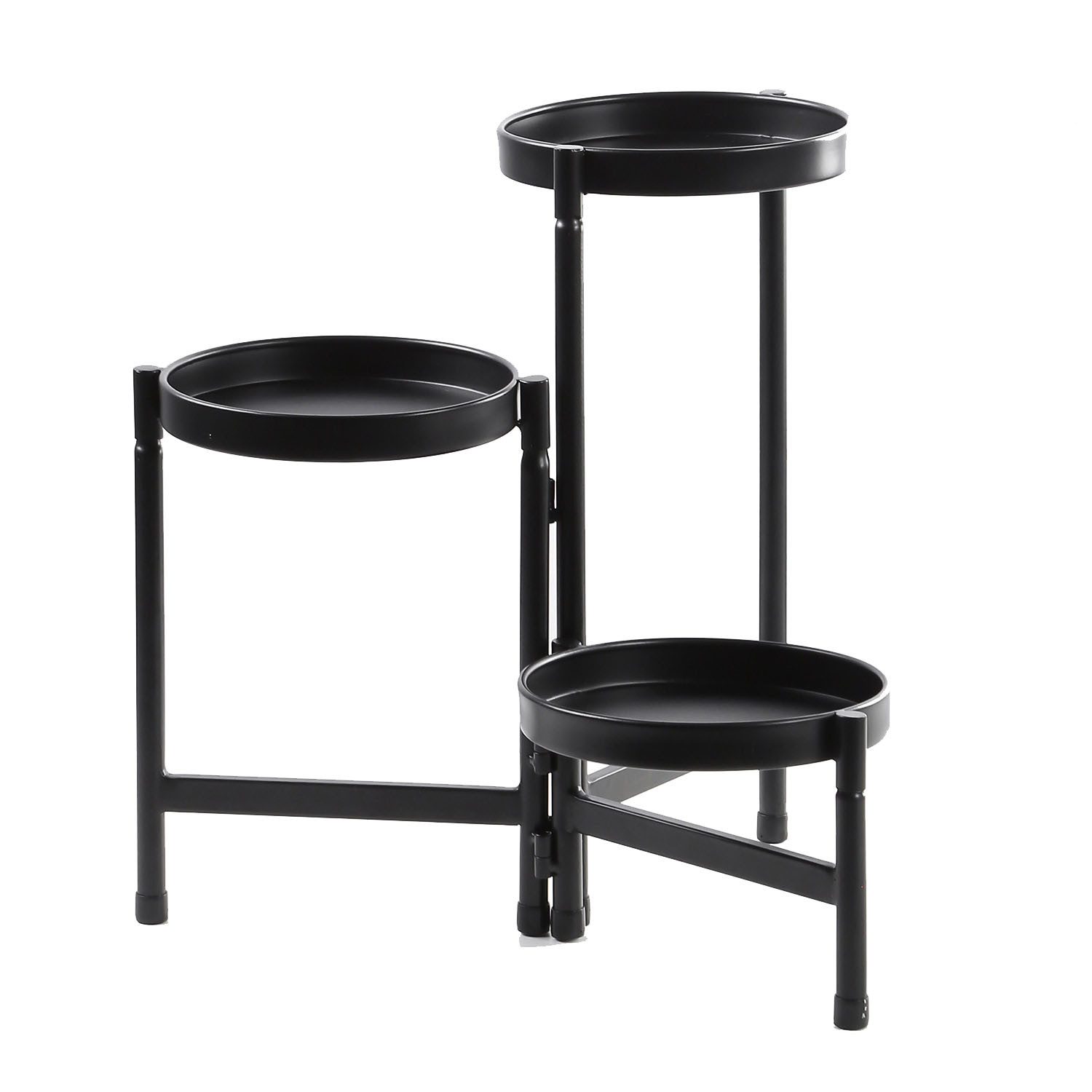 Mojawo Blumenkasten XL Blumenständer Blumentreppe Pflanzenregal Blumenregal 47x47xH.43cm