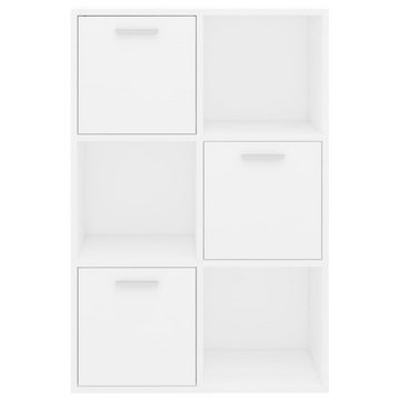 furnicato Bücherregal Lagerschrank Weiß 60x29,5x90 cm Holzwerkstoff