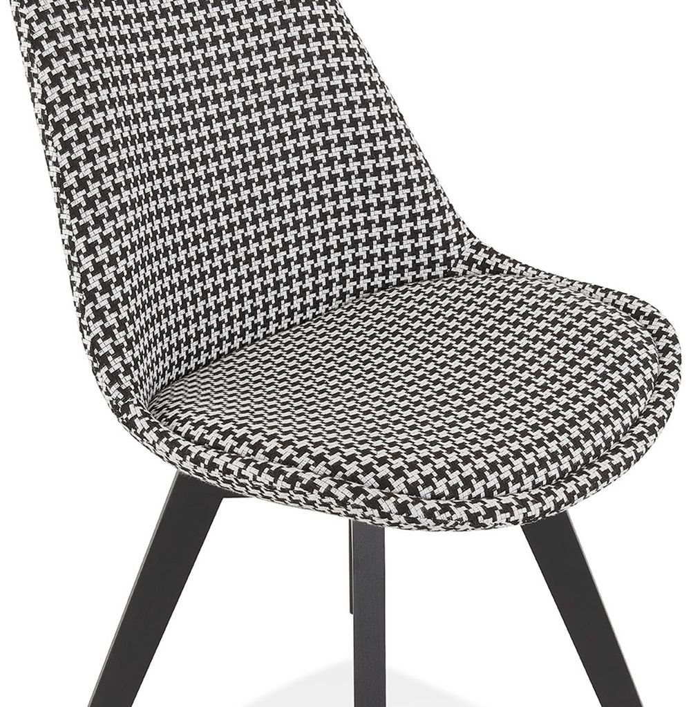 Grau (divers,black) DESIGN KADIMA 48 Esszimmerstuhl Stuhl HEBE Schwarz/Weiß Textile 56 x x