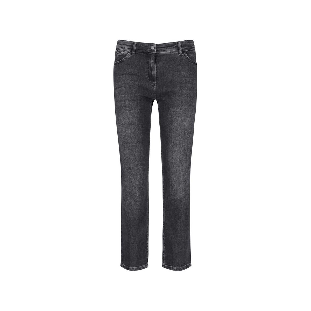 GERRY WEBER 5-Pocket-Jeans grau (1-tlg)