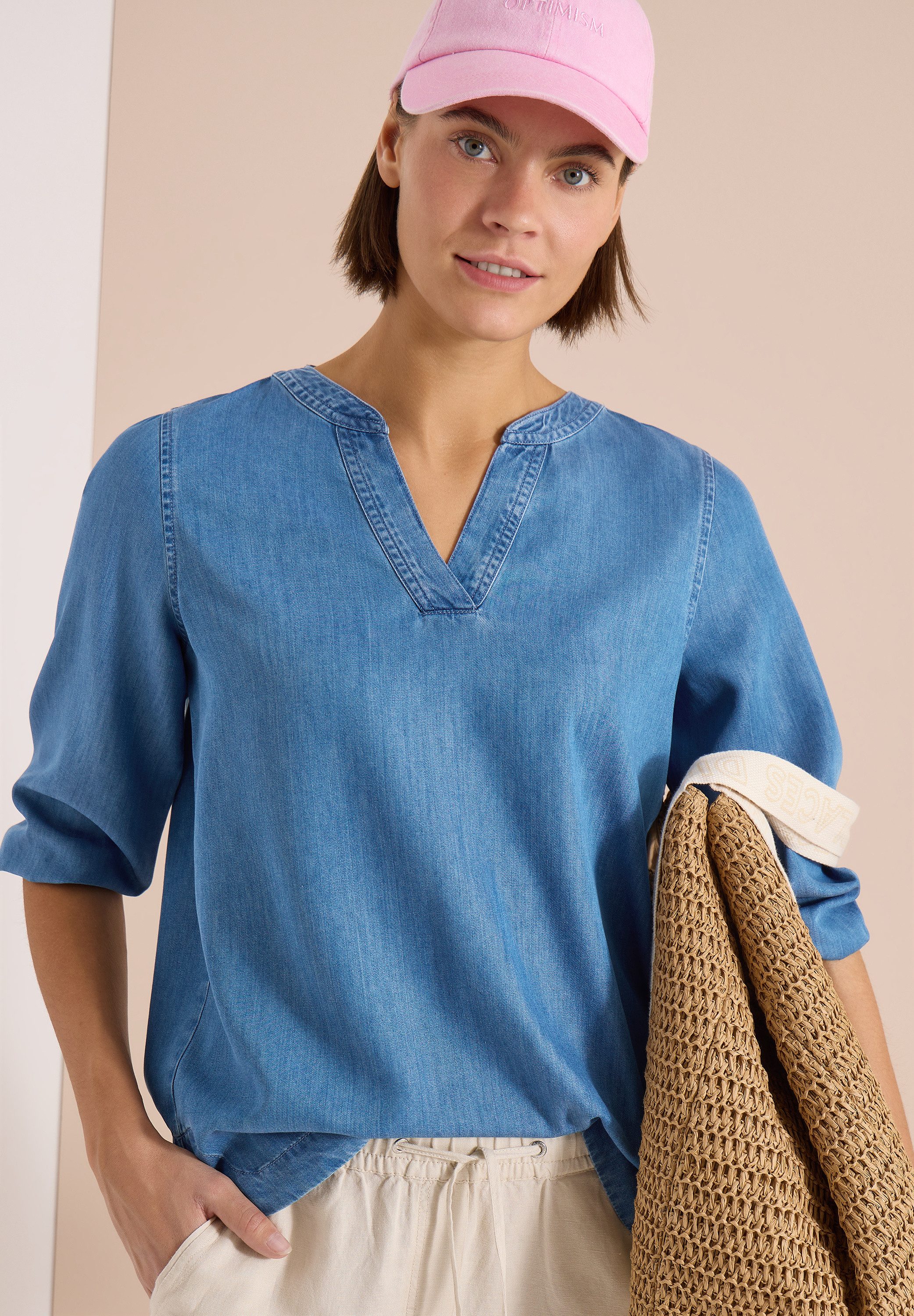 Jeansbluse